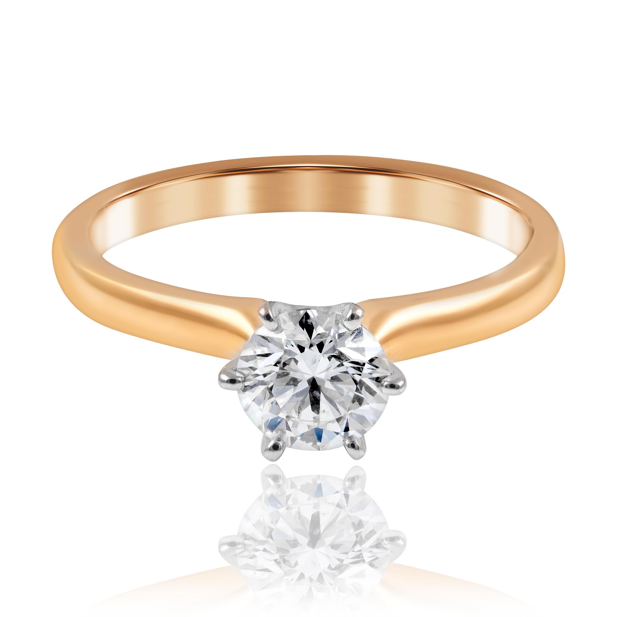 Rose Gold Diamond Engagement Ring