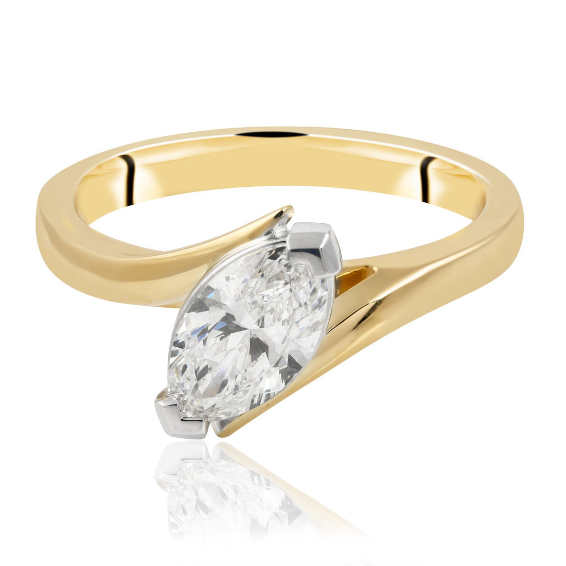 Marquise Cut Diamond Engagement Ring