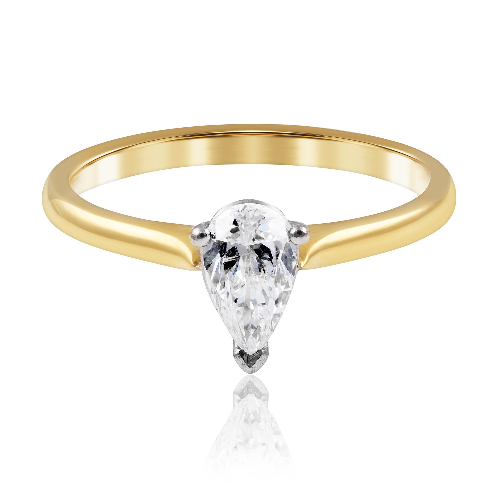 Pear Cut Diamond Engagement Ring Brisbane