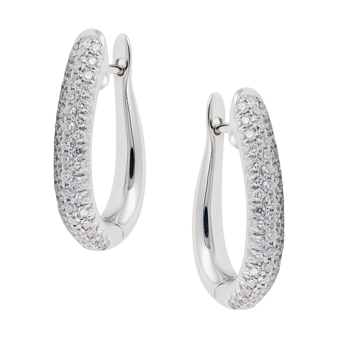 Diamond Hoop Earrings