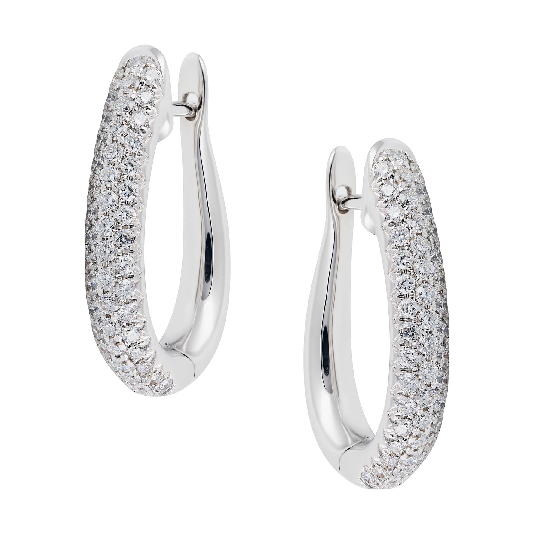 Diamond Hoop Earrings