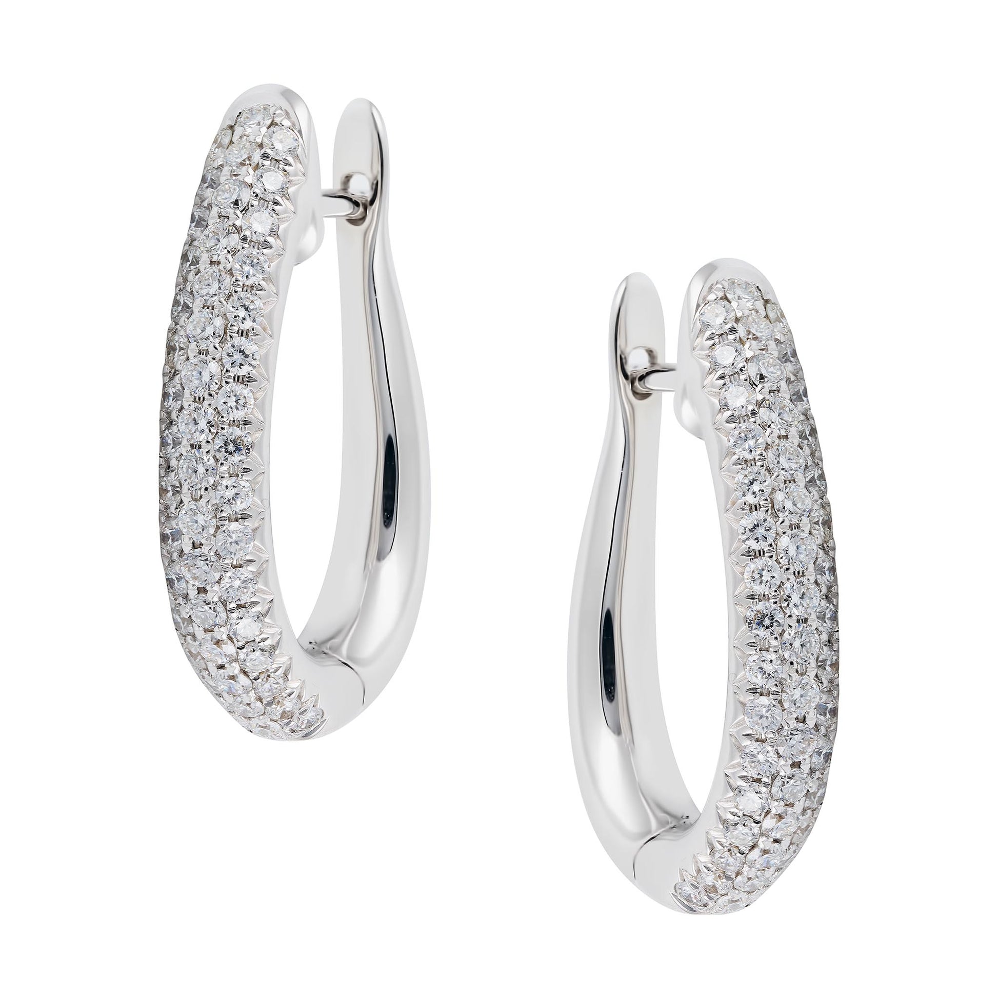 Diamond Hoop Earrings