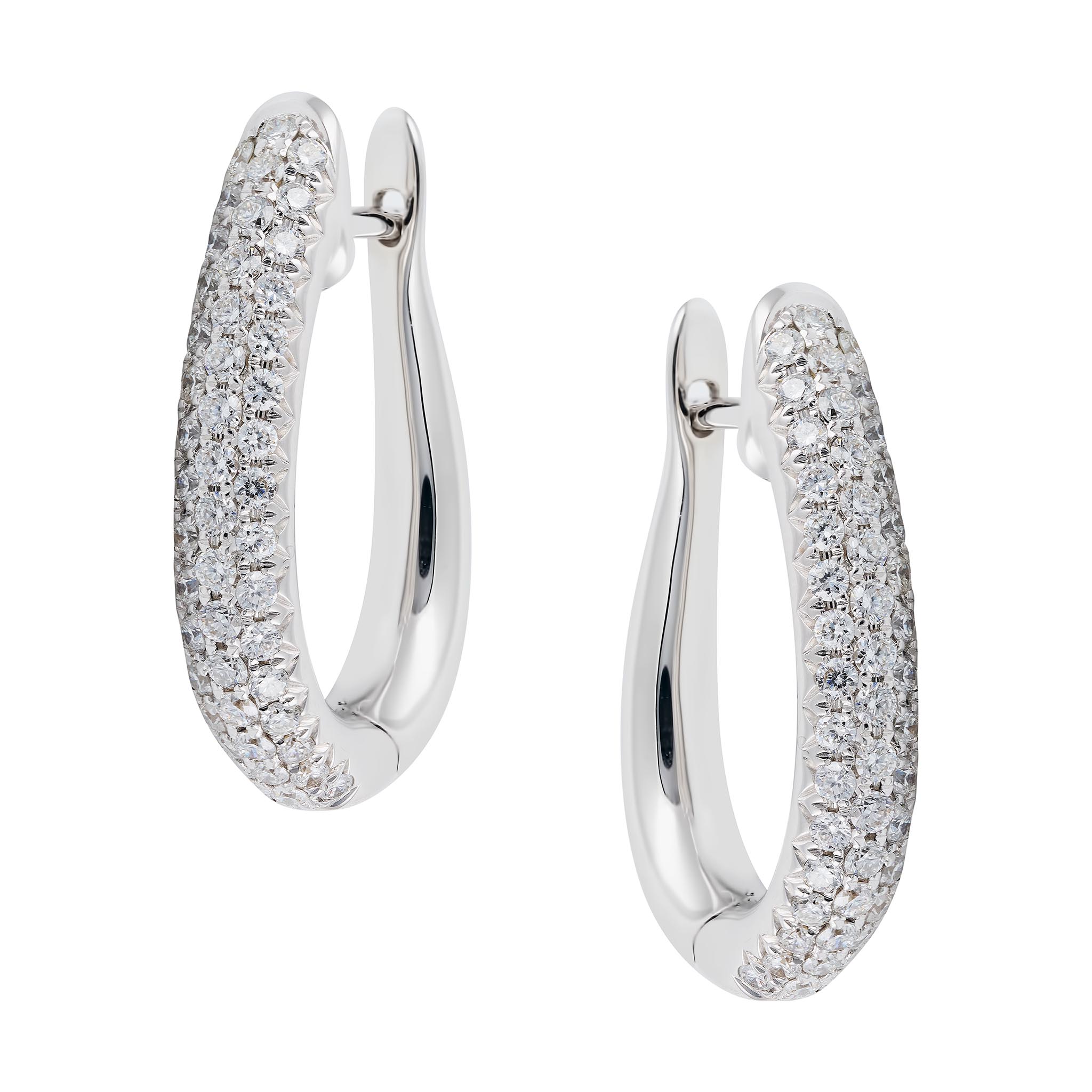 Diamond Hoop Earrings
