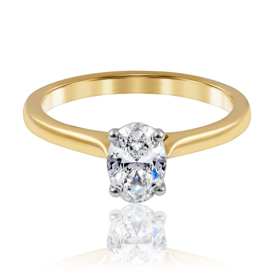 Oval Diamond Engagement Ring