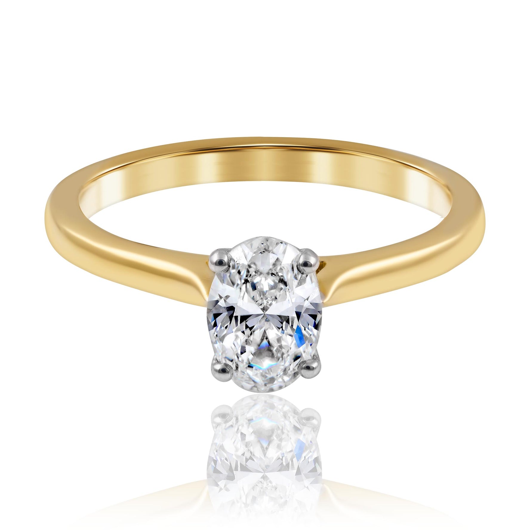 Oval Diamond Engagement Ring