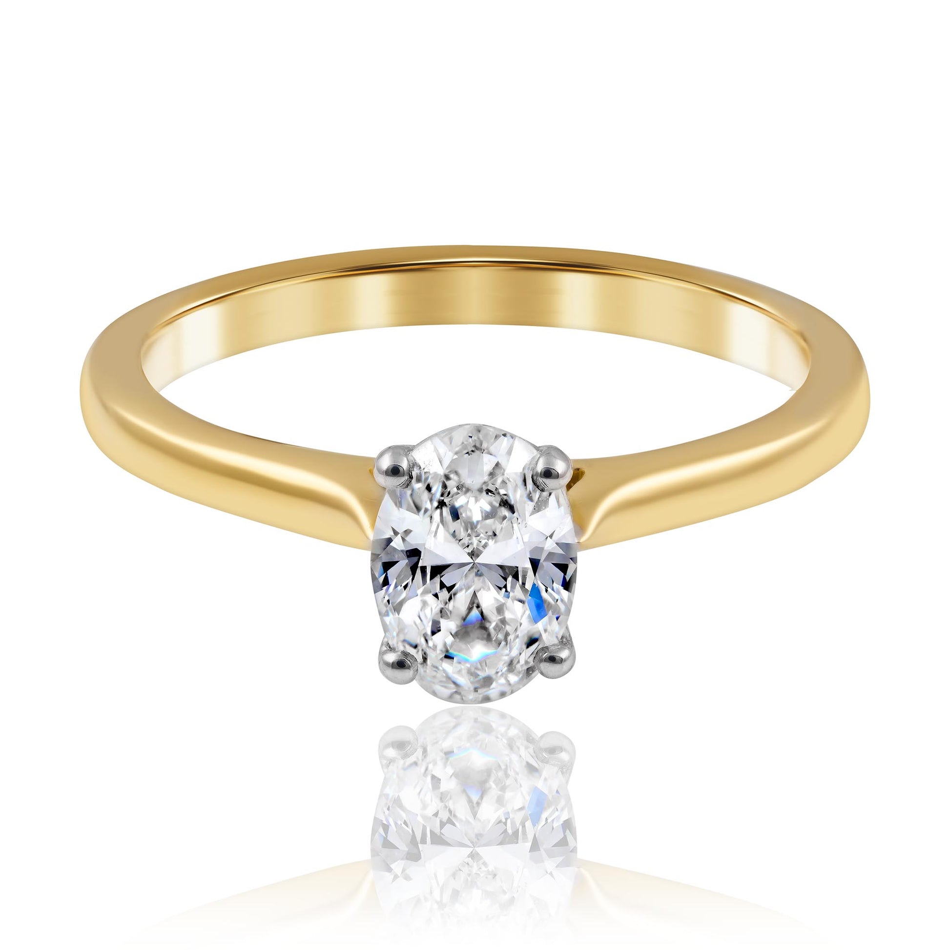 Oval Diamond Engagement Ring