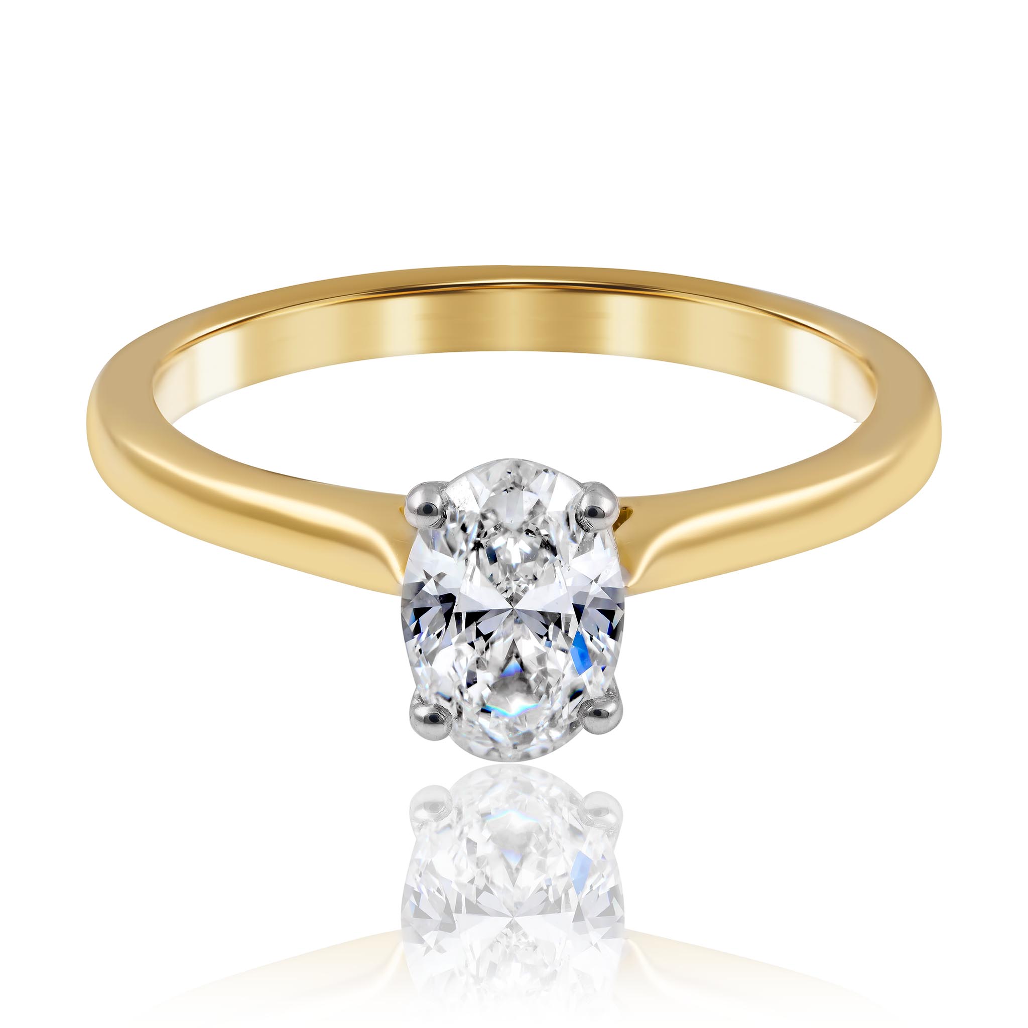 Oval Diamond Engagement Ring