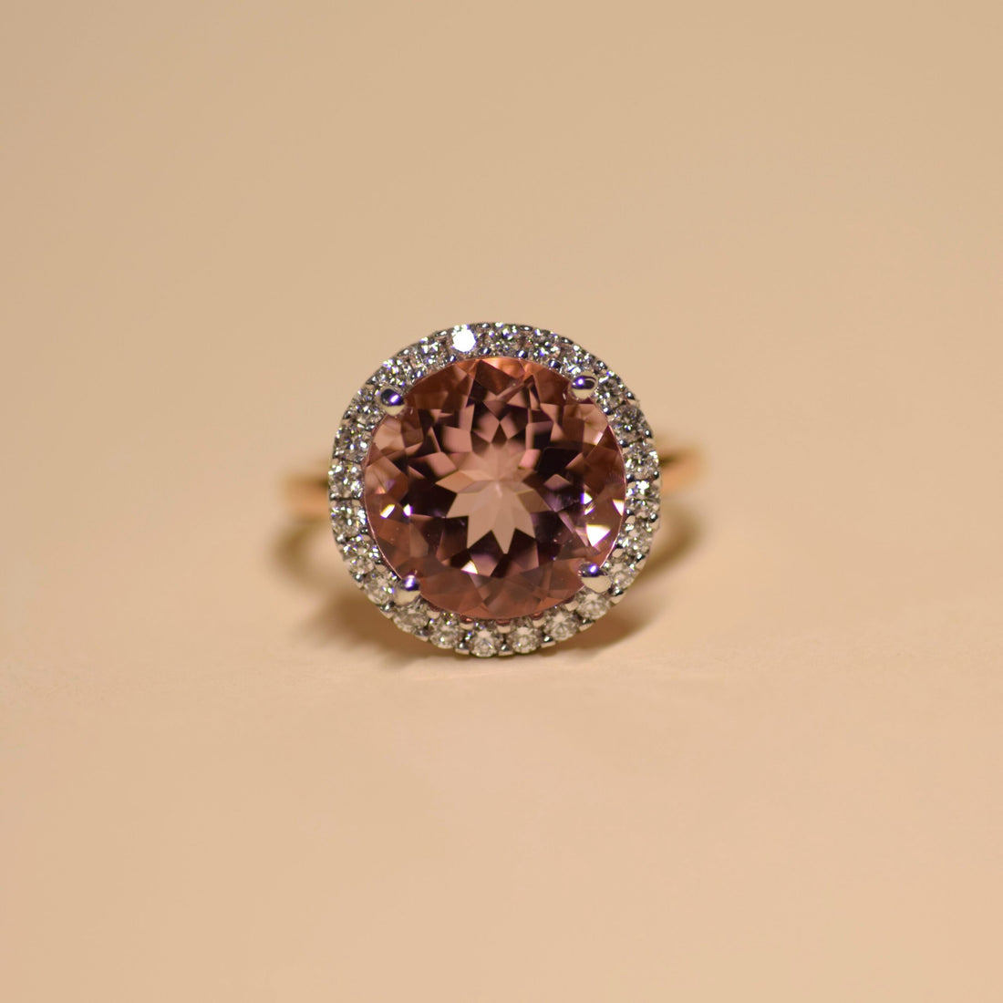 Morganite and Diamond Ring Brisbane