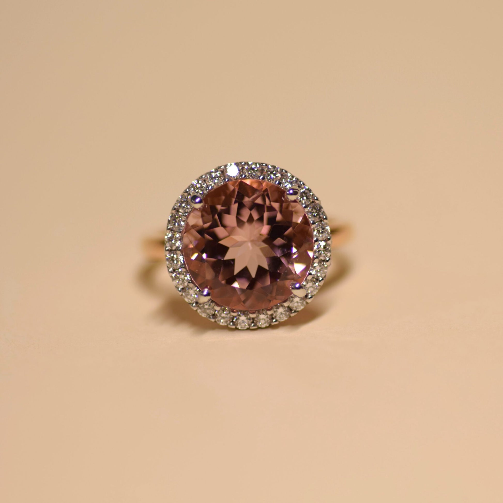 Morganite and Diamond Ring Brisbane