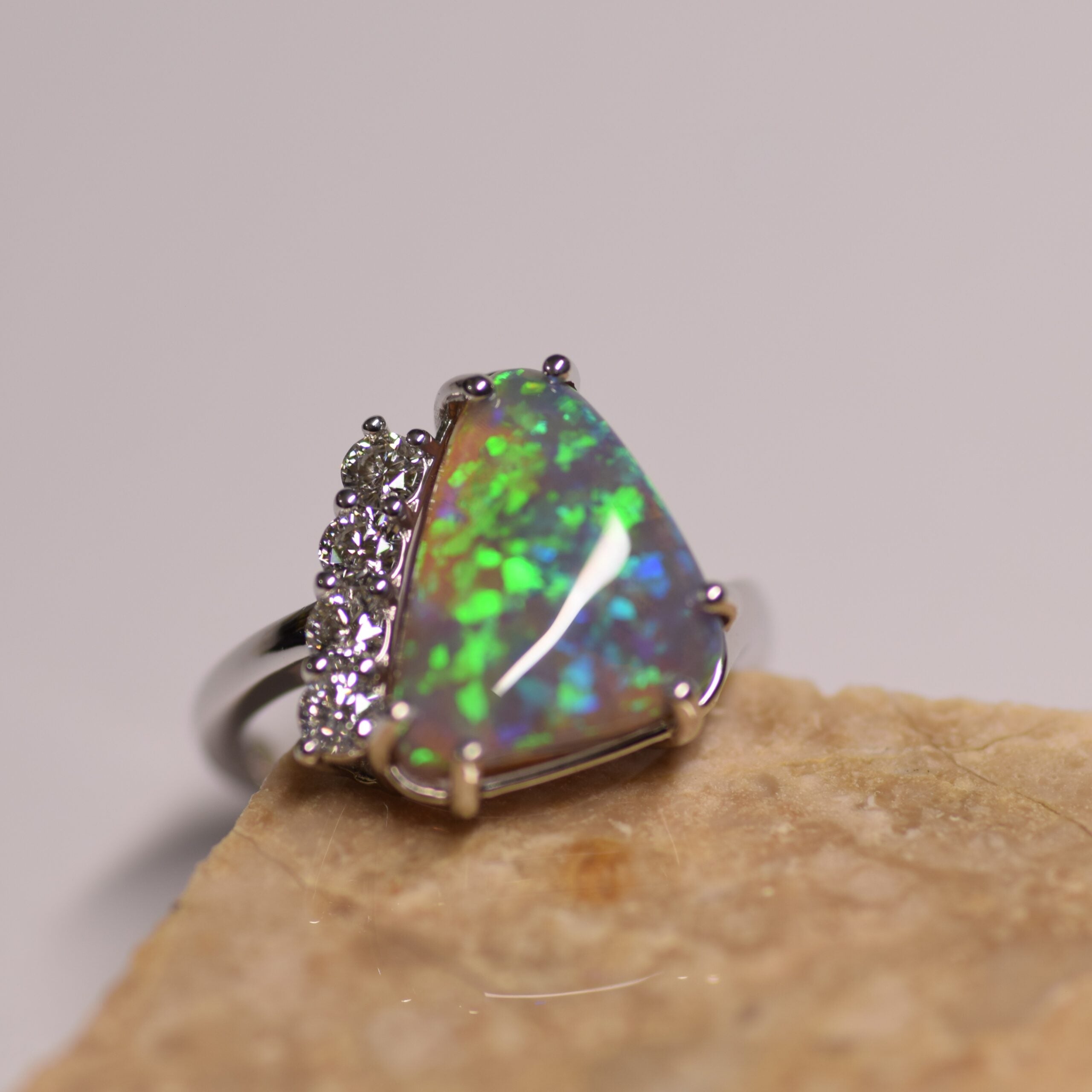 Opal and Diamond Ring Brisbane