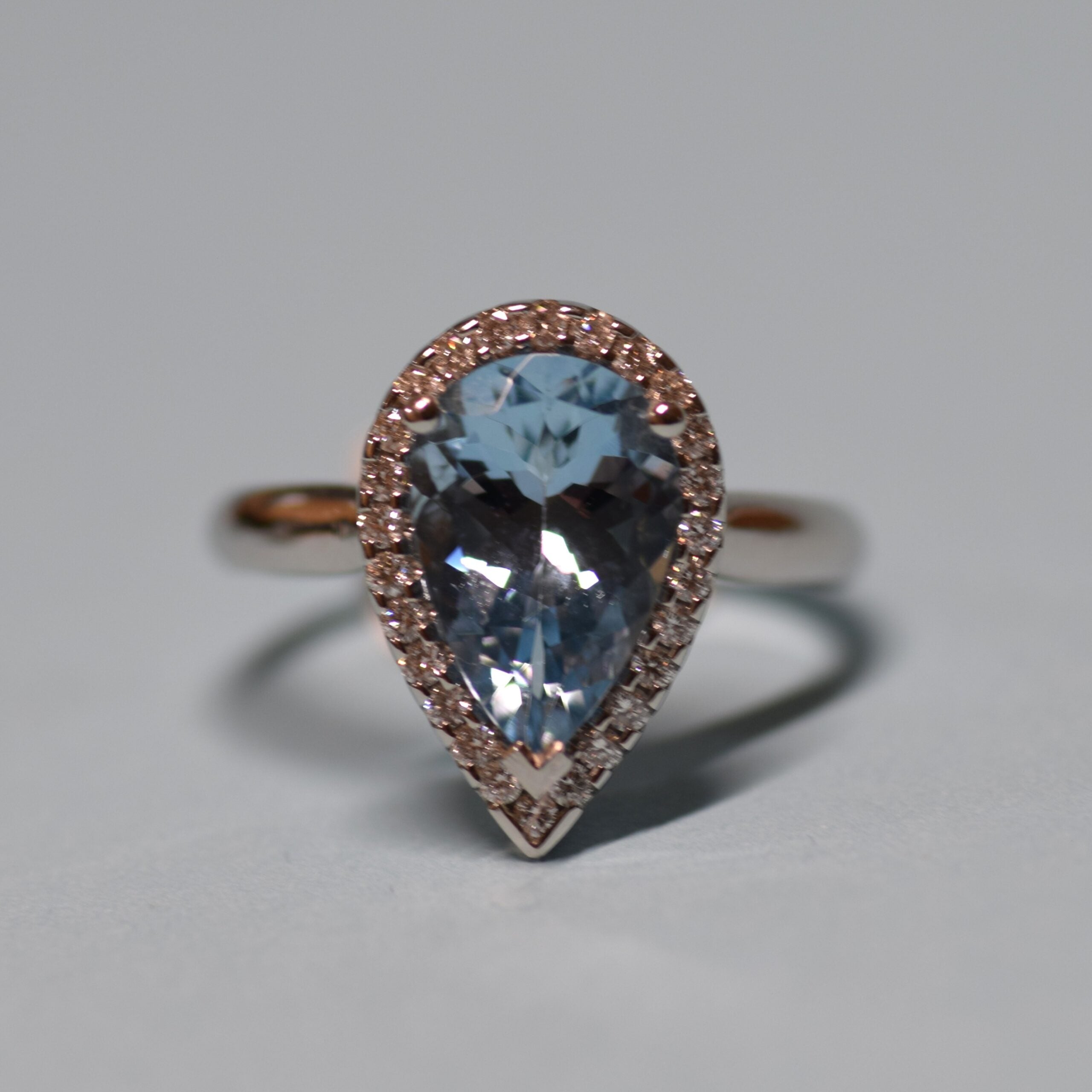 Aquamarine and Diamond Ring Brisbane