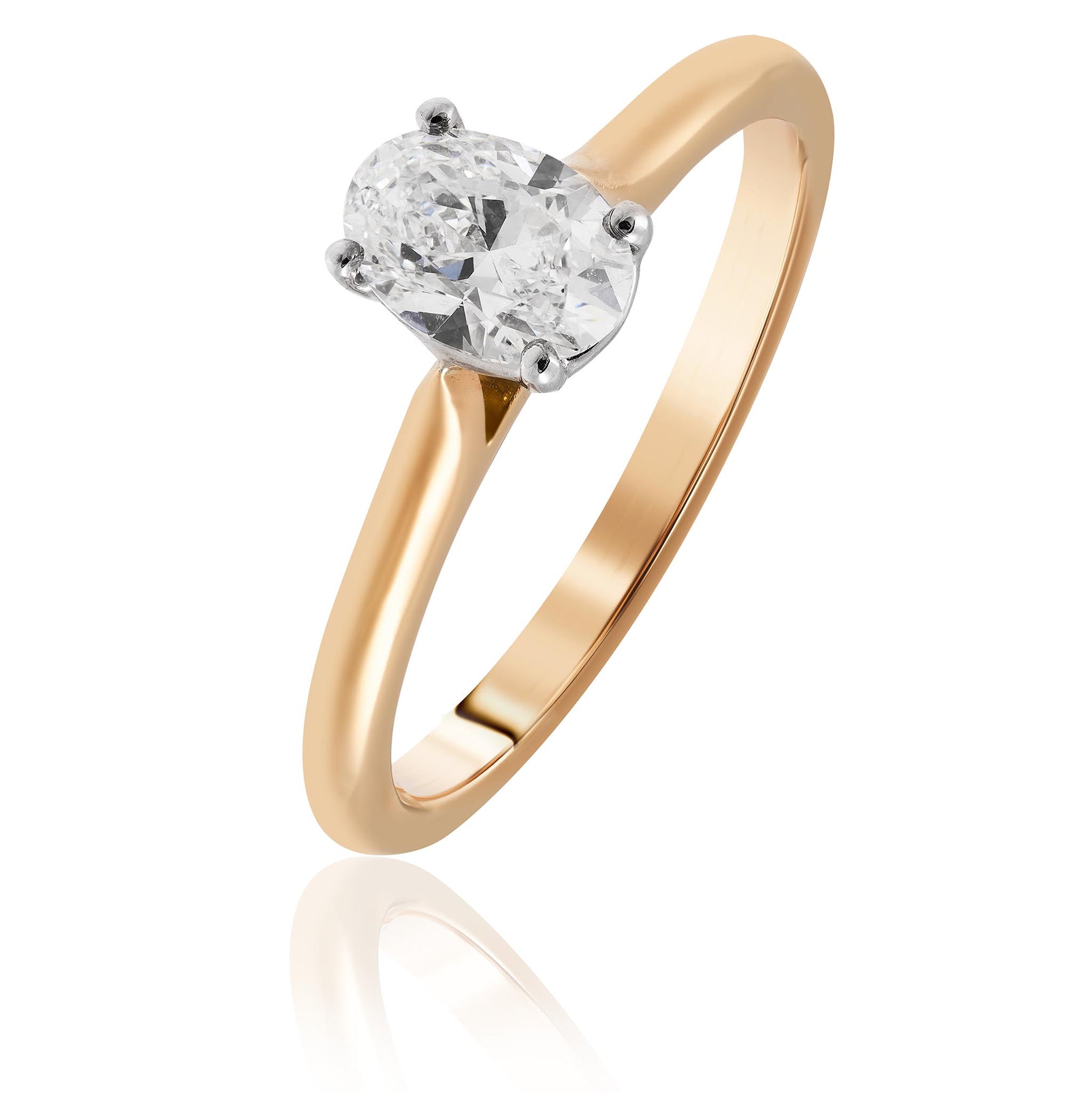 Rose Gold Diamond Engagement ring brisbane