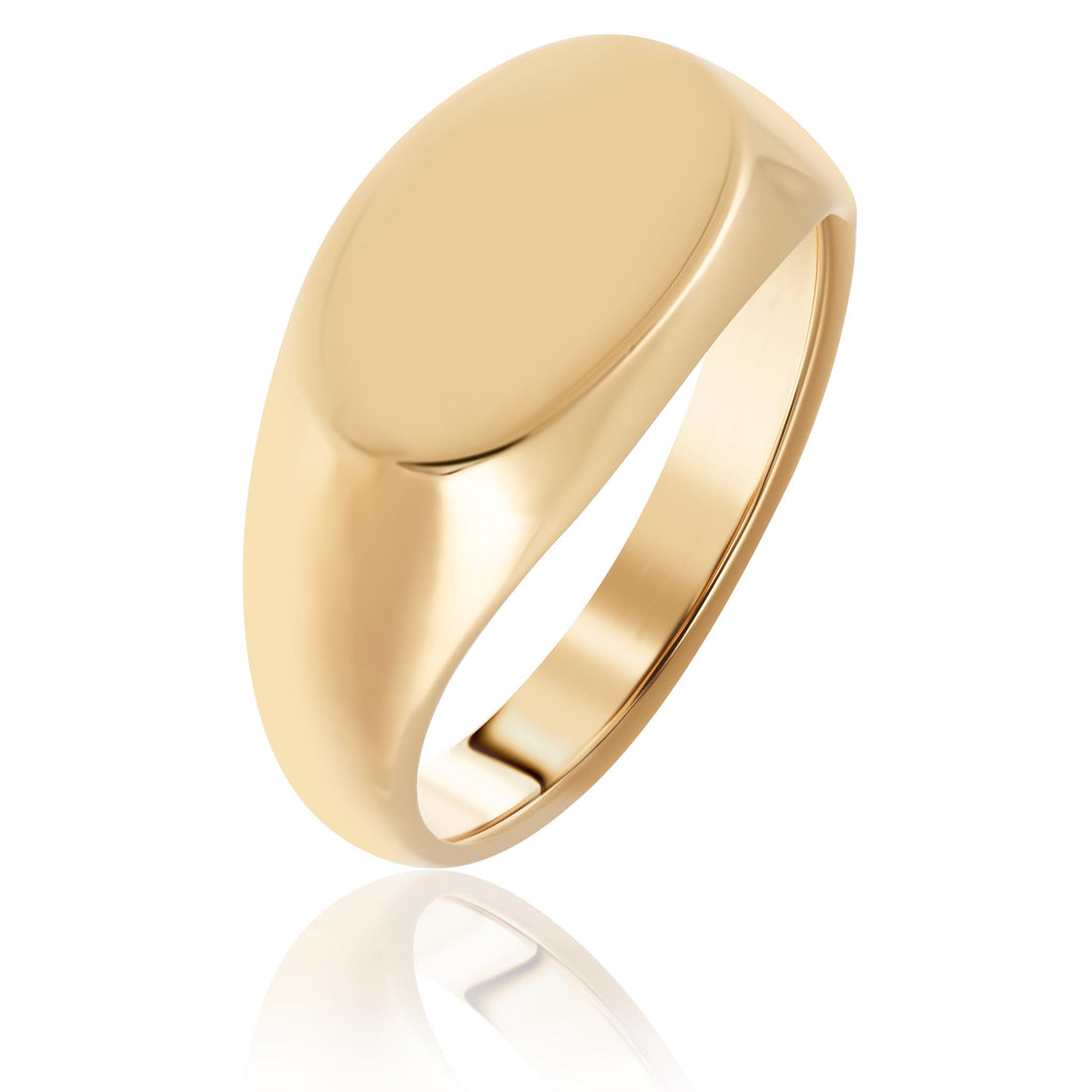 yellow gold signet ring