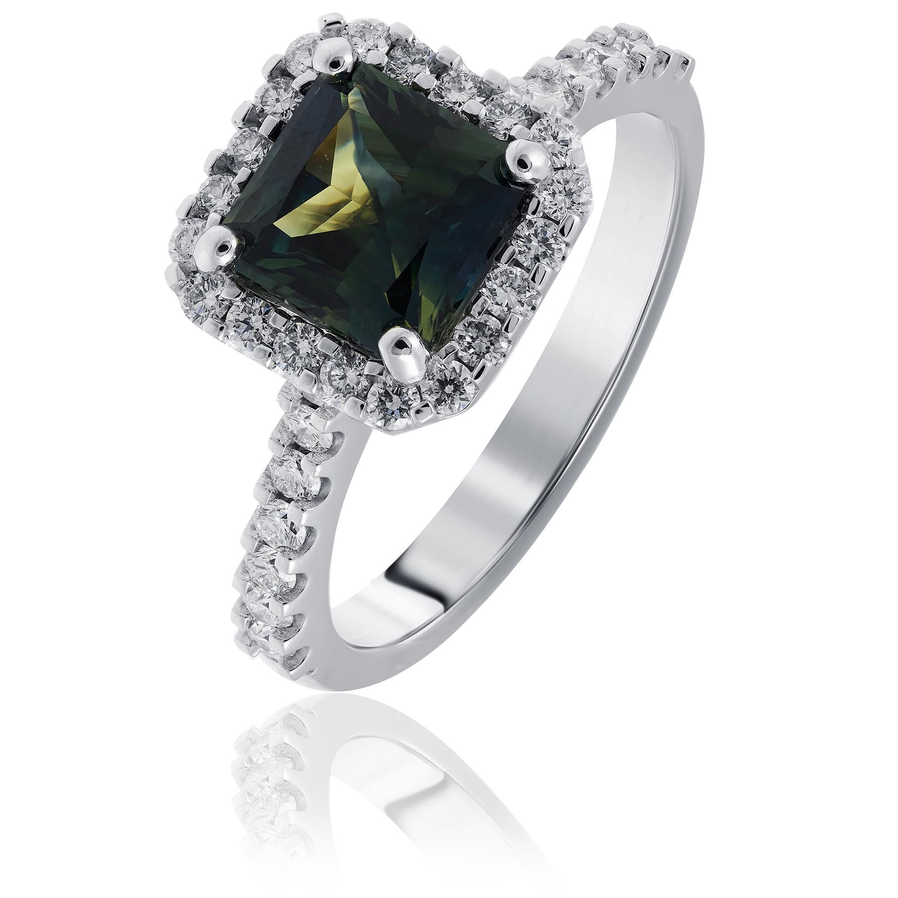 Green Sapphire Ring