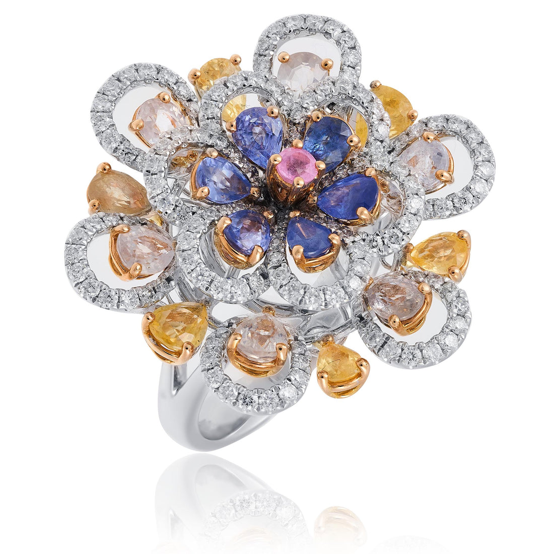 Sapphire and diamond ring