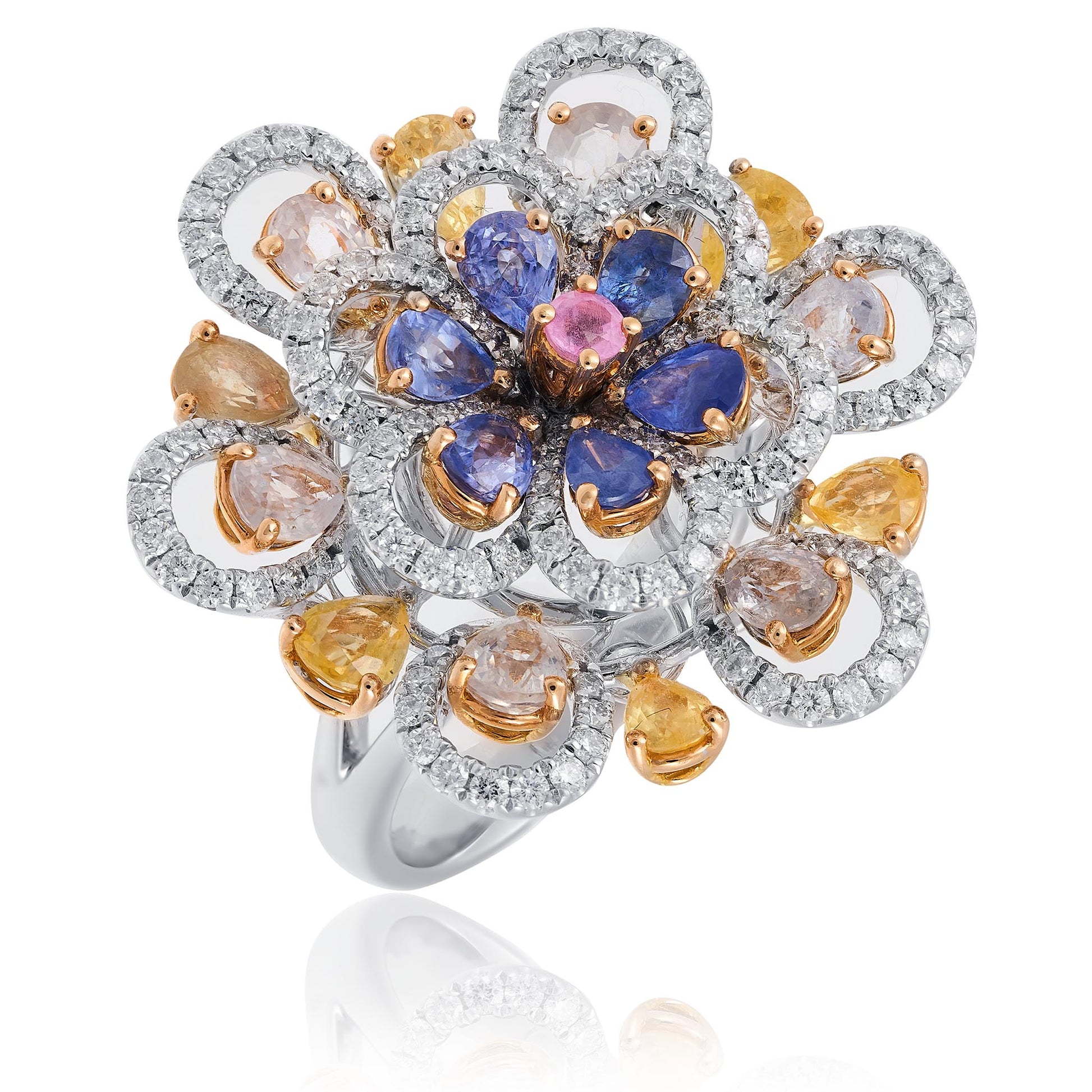 Sapphire and diamond ring