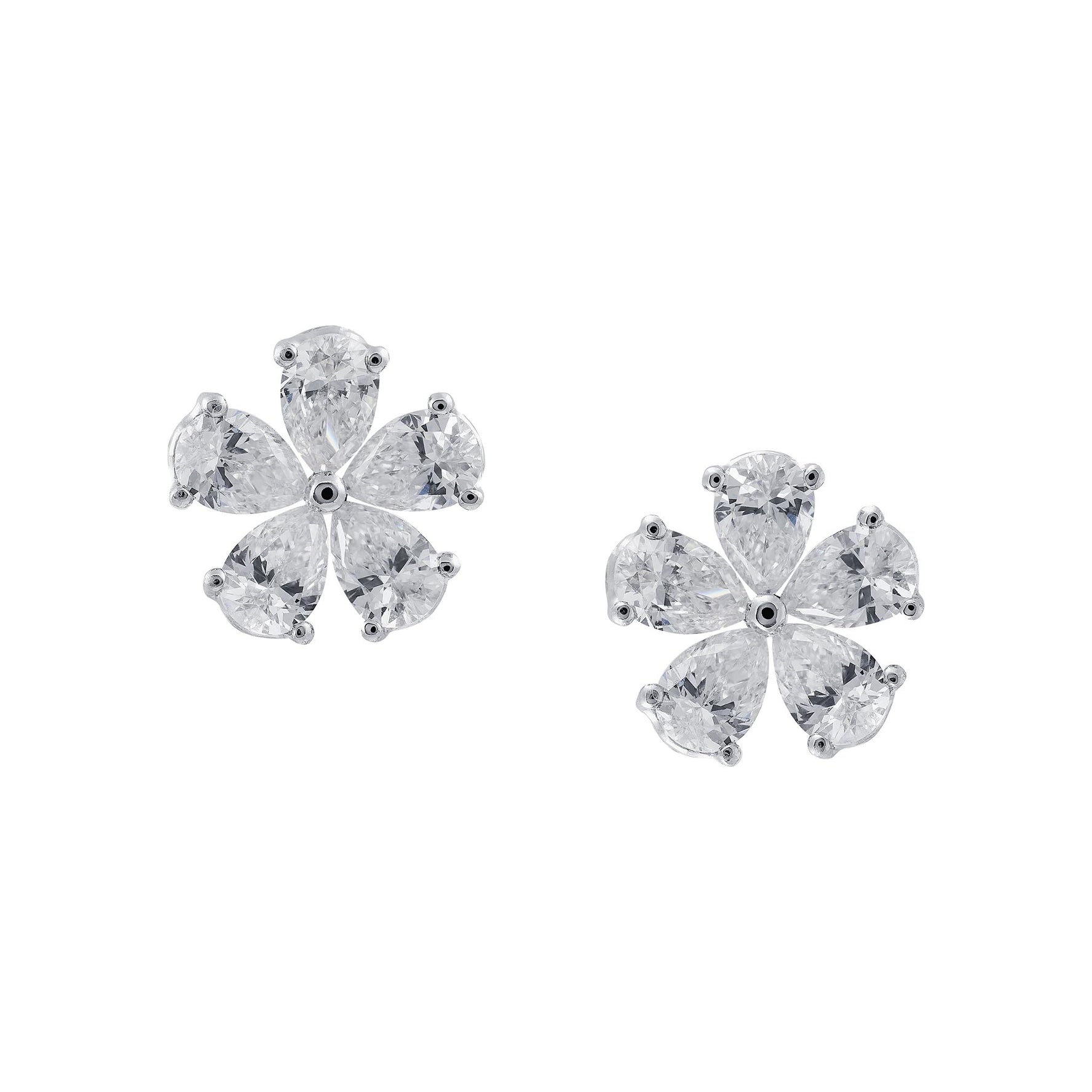 Pear Cut Diamond Studs