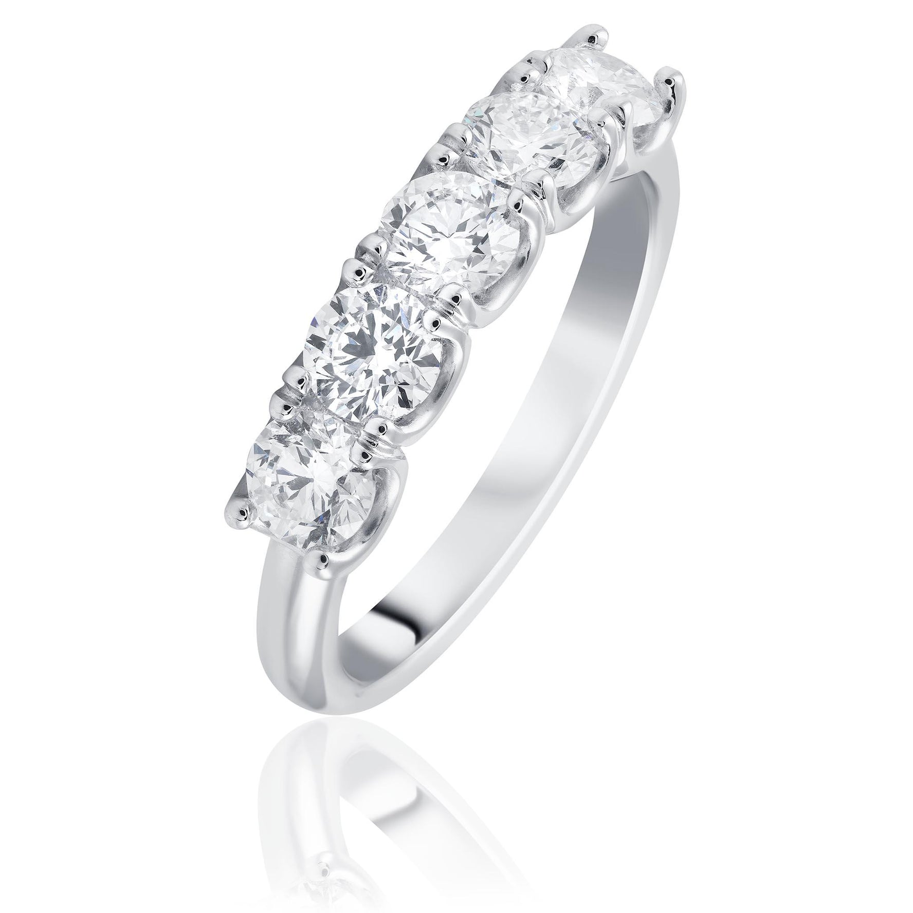 Diamond Wedding ring, Five Stone