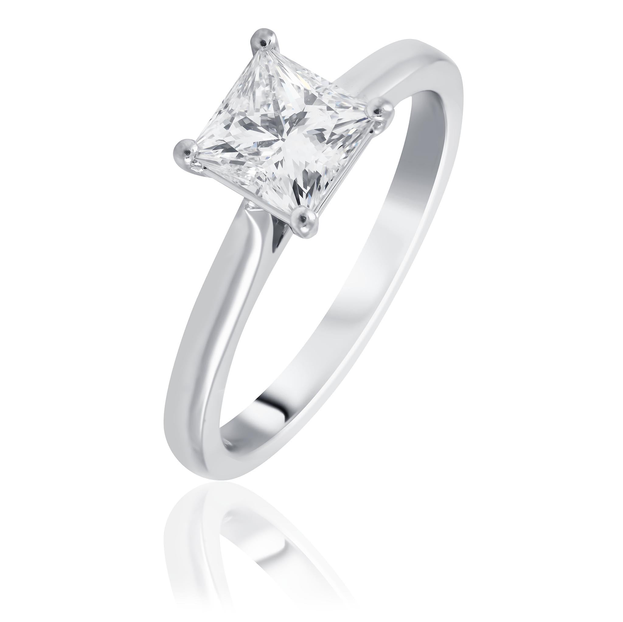 Princess Cut Solitaire Engagement Ring
