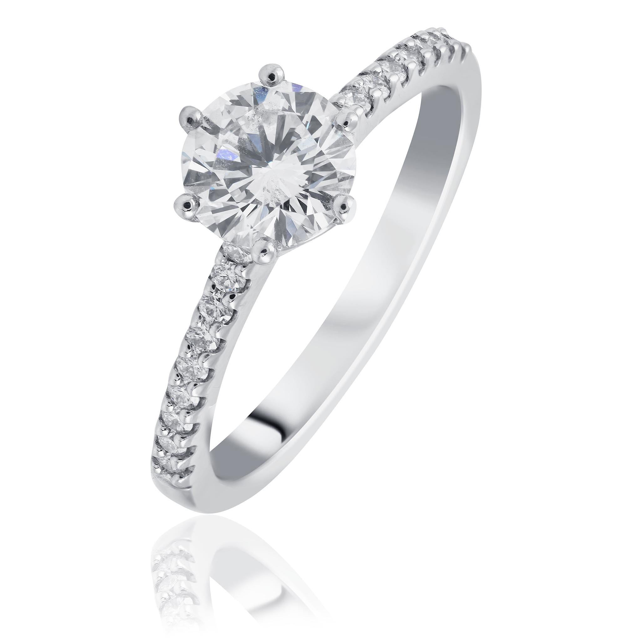 Round Brilliant Cut Diamond Engagement Ring