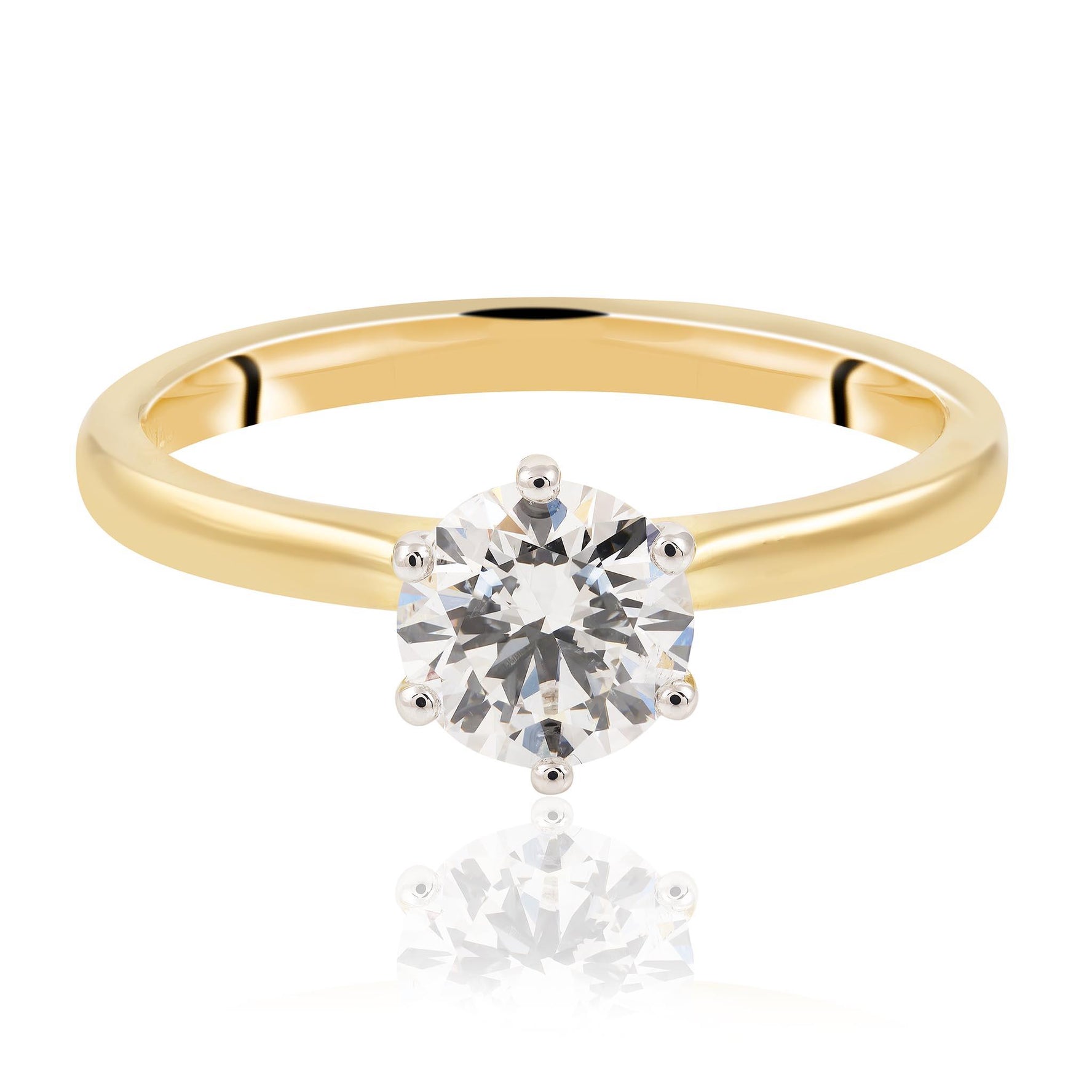 Yellow Gold Diamond Engagement Ring