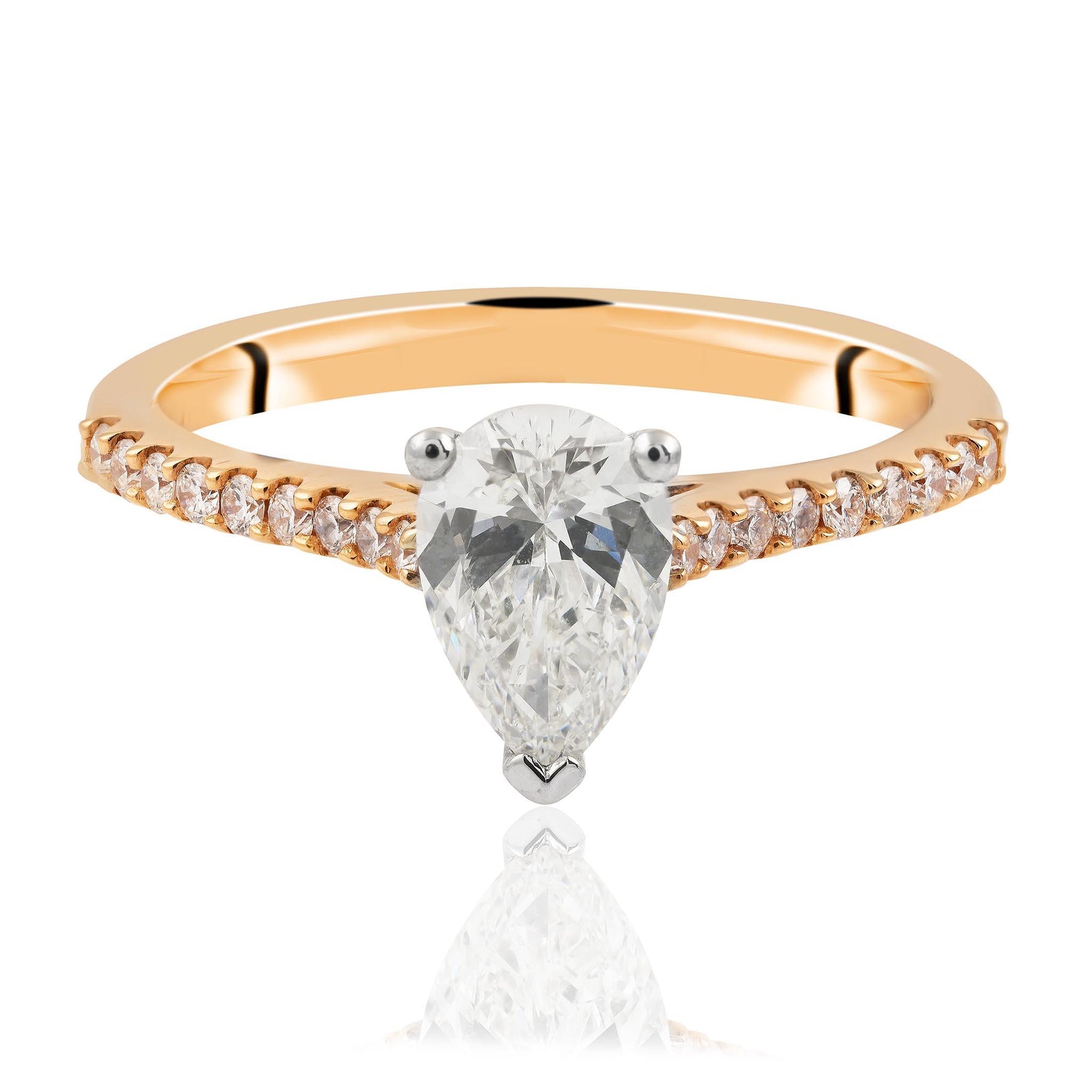 Pear Cut Diamond Ring