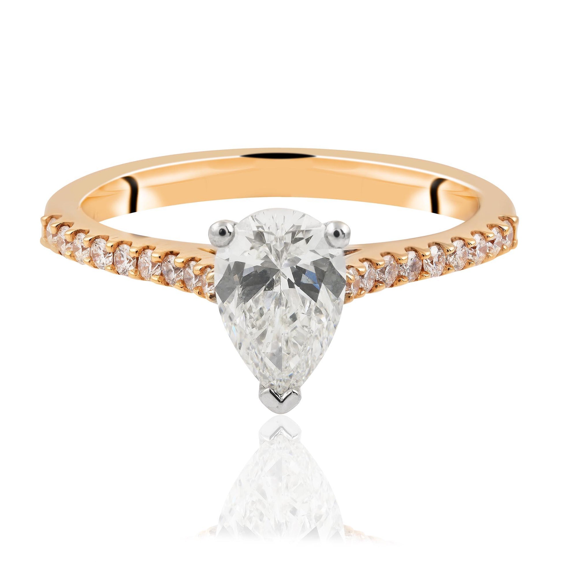 Pear Cut Diamond Ring