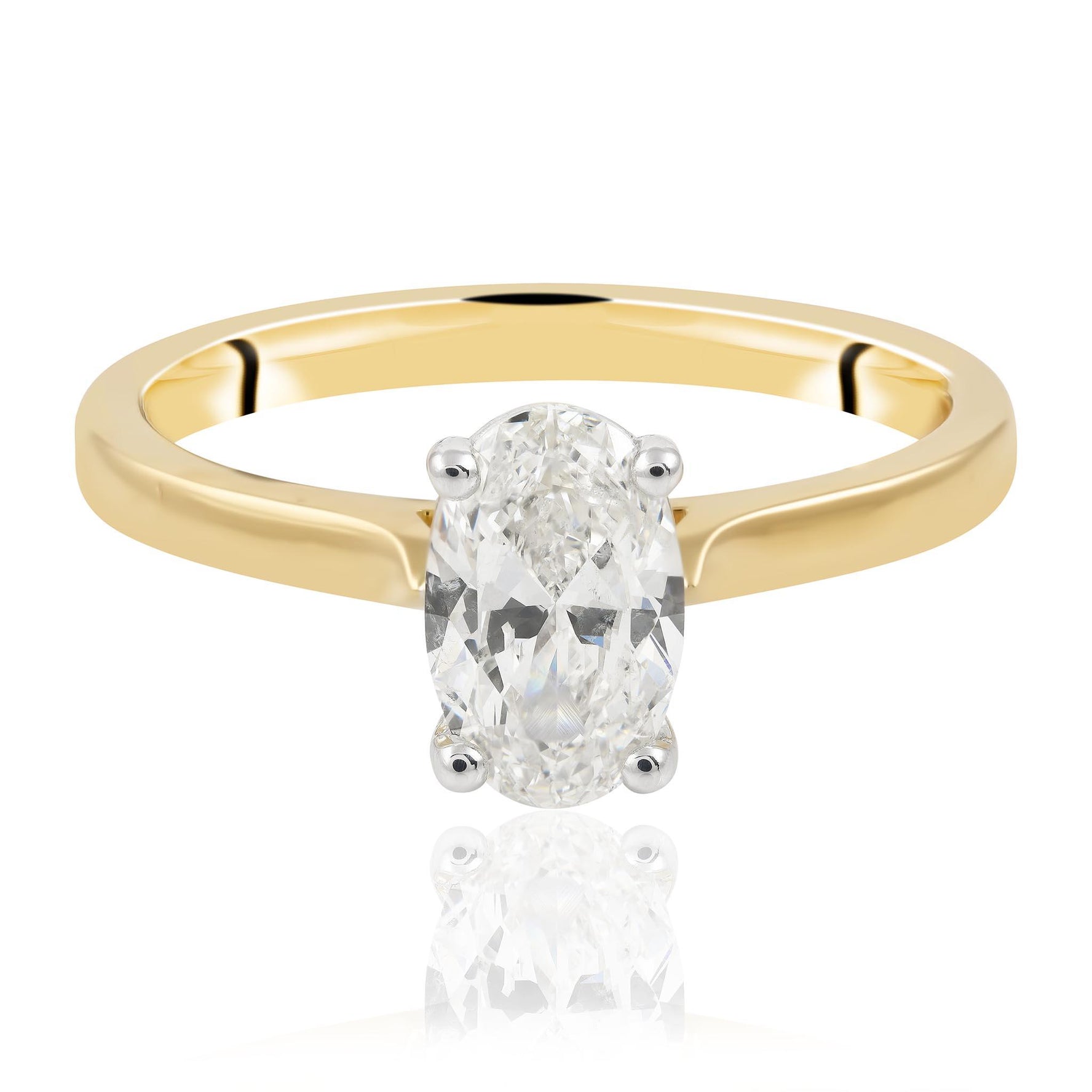 1ct Oval Cut Diamond Ring