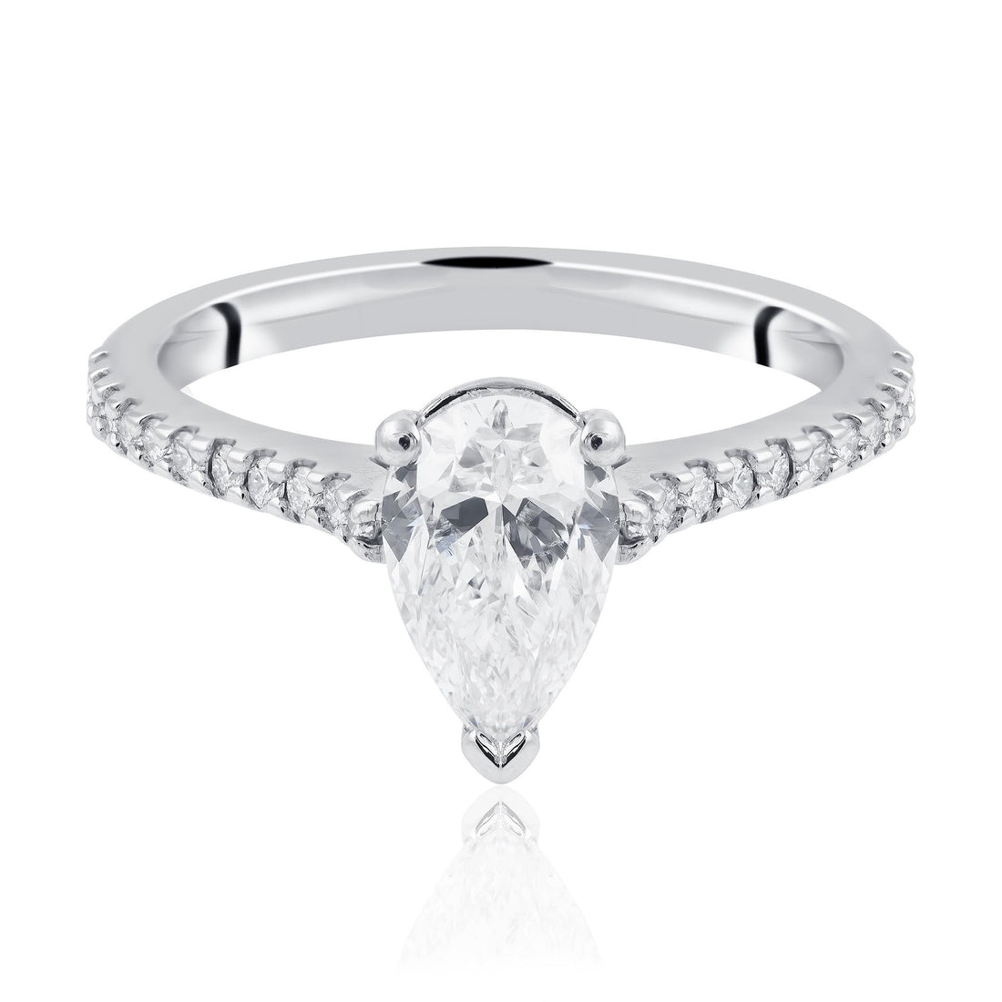 Pear Cut Diamond Engagement Ring