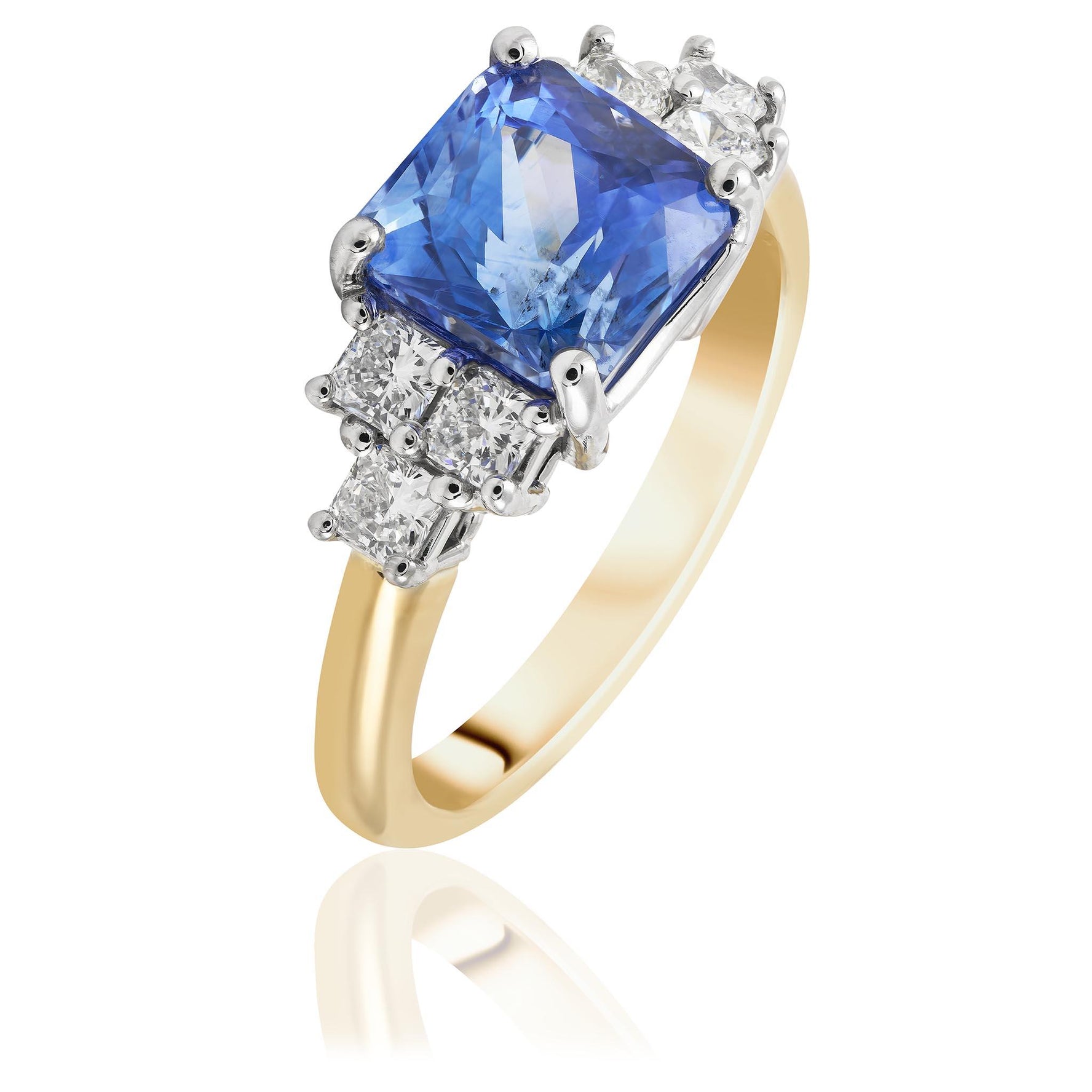 Ceylonese's Sapphire and Diamond Ring