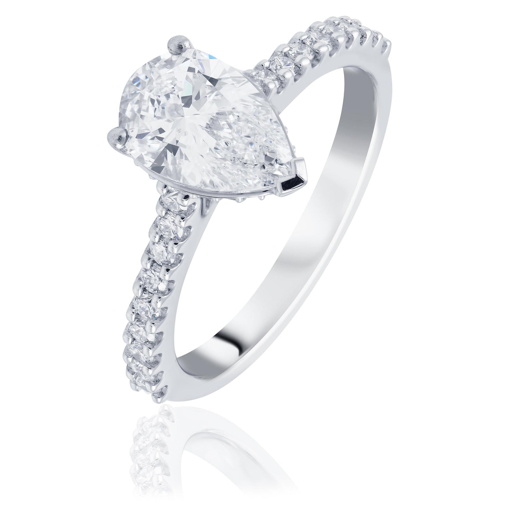 Pear Cut Diamond Ring
