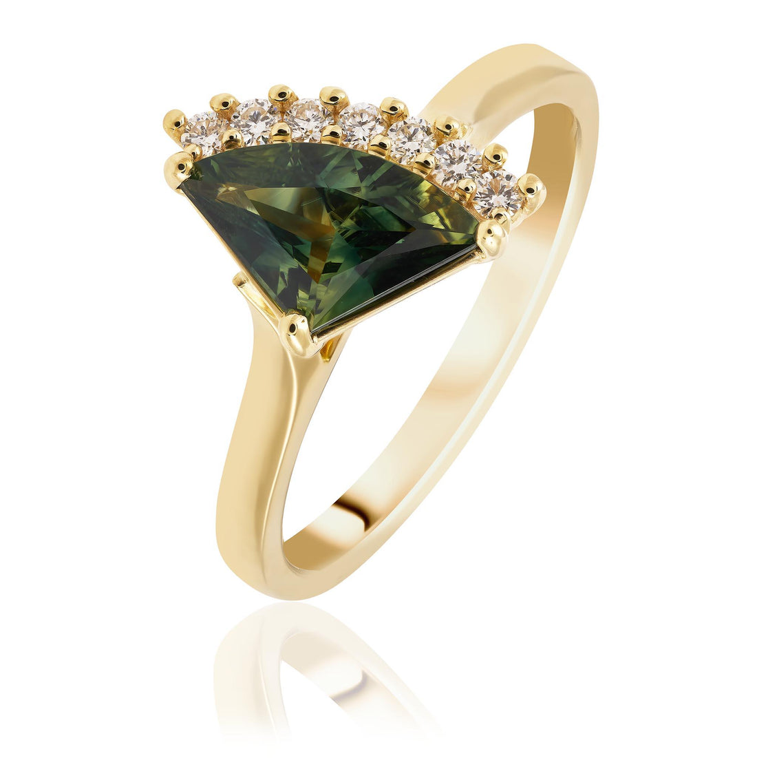 Green Sapphire Ring