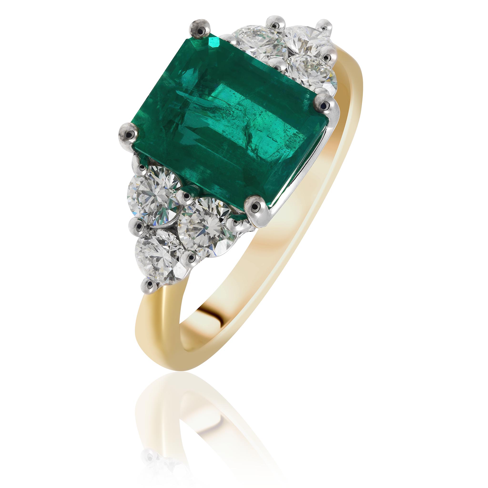 Emerald and Diamond Ring