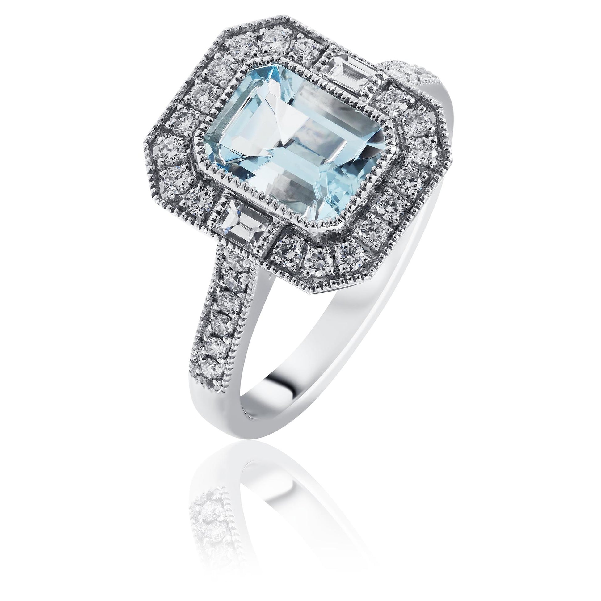 Aquamarine Antique Ring