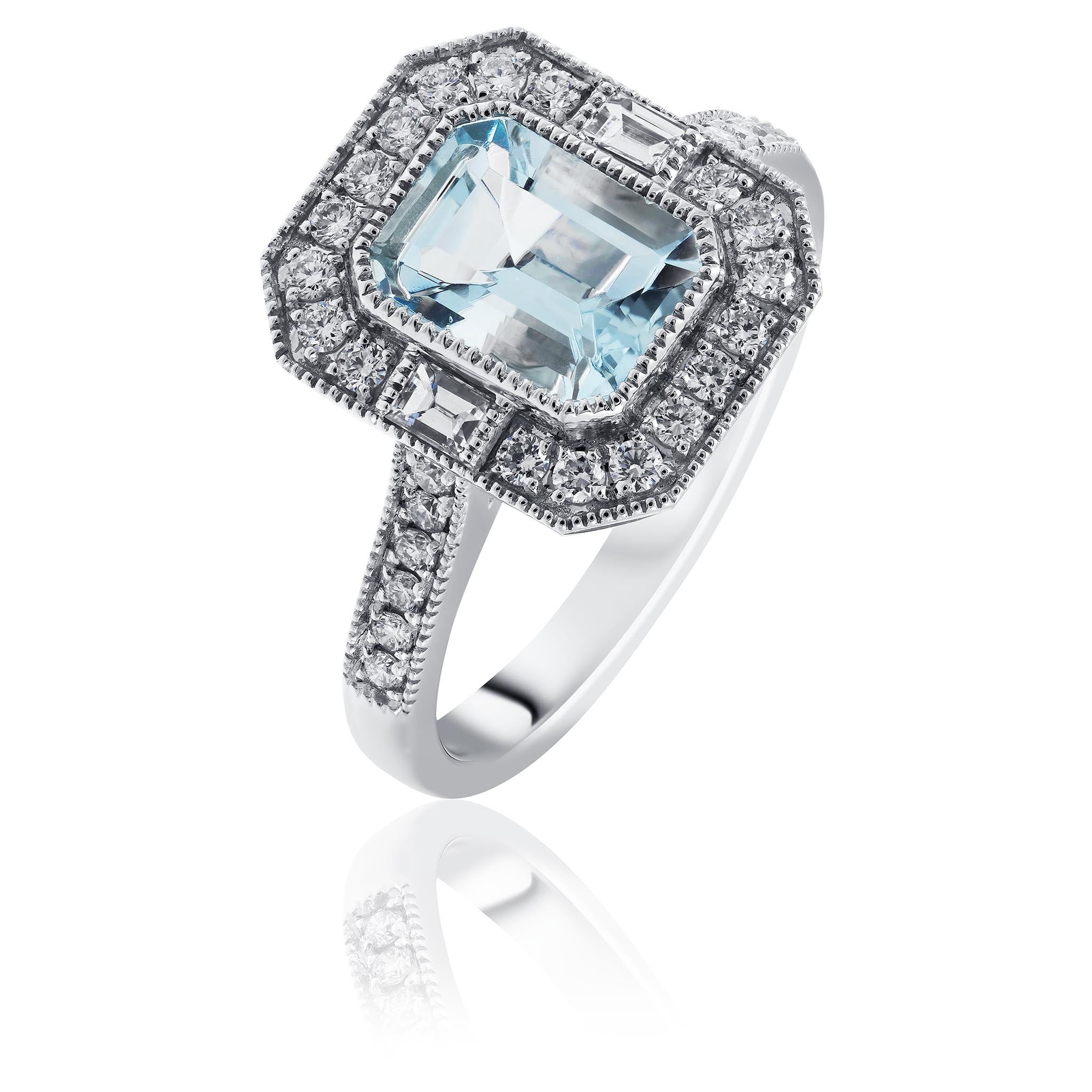 Aquamarine Antique Ring