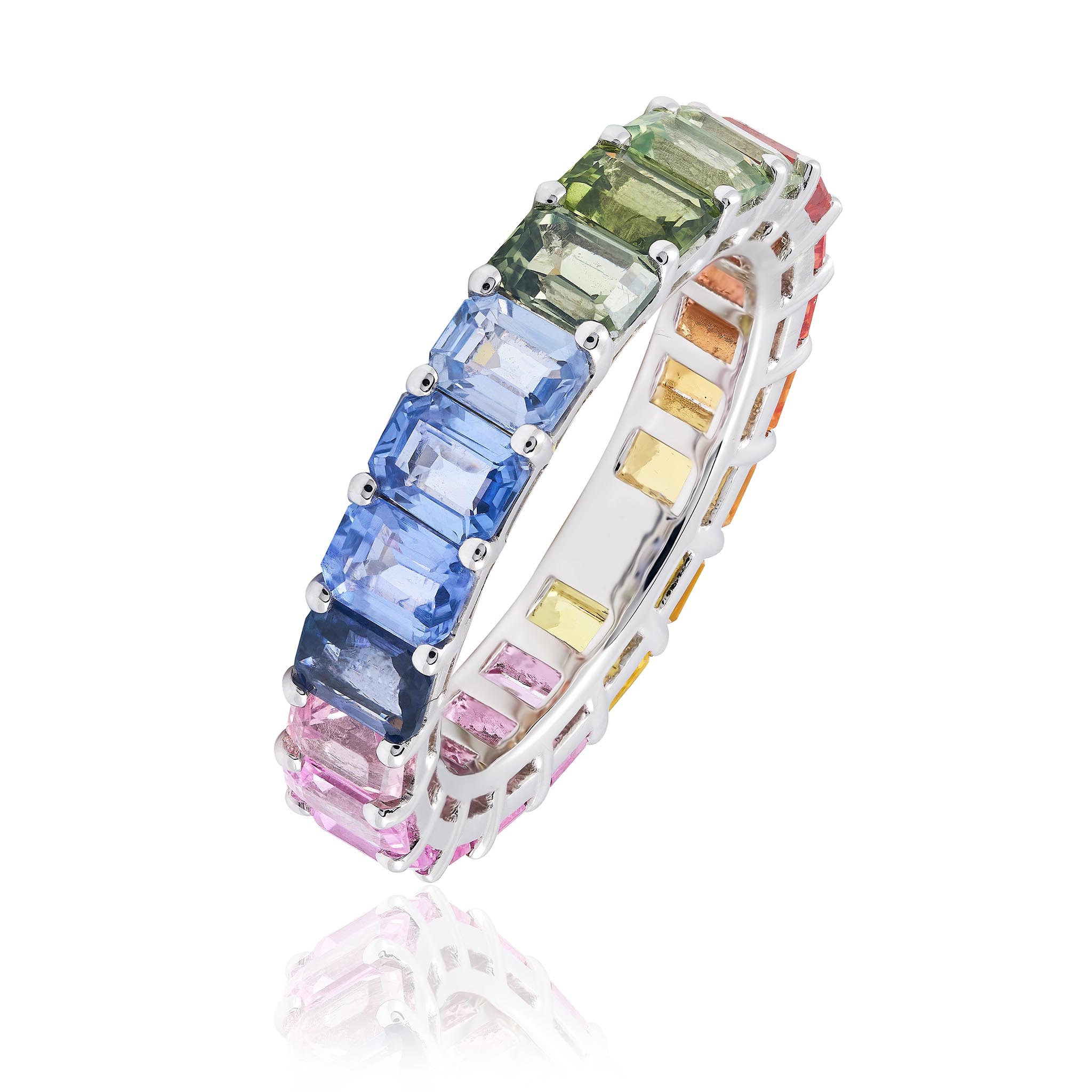 Rainbow Sapphire Ring