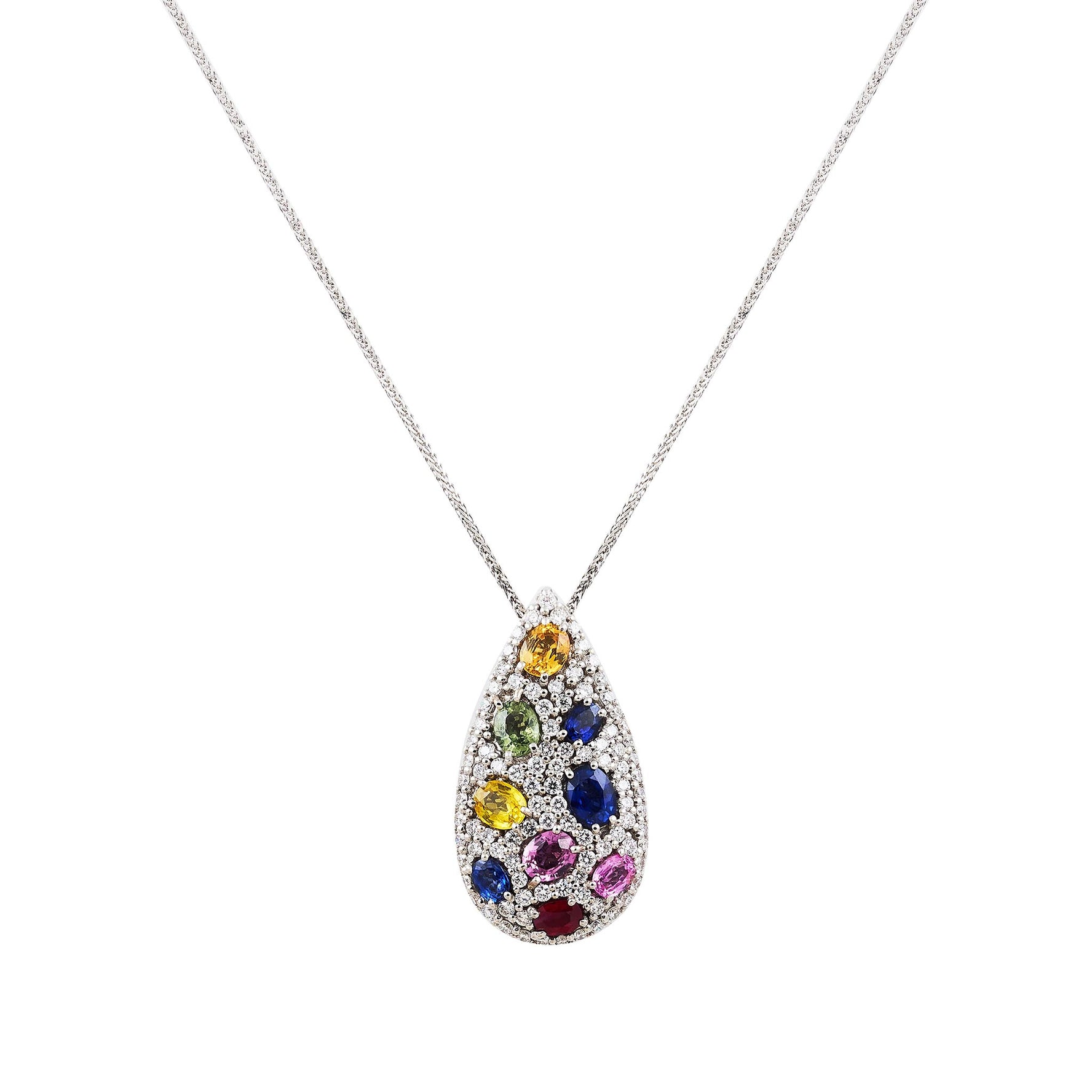 Diamond and Sapphire pendant