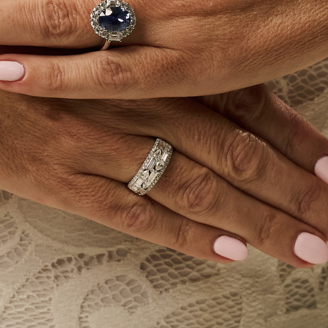 Mix Cut Diamond Cocktail ring