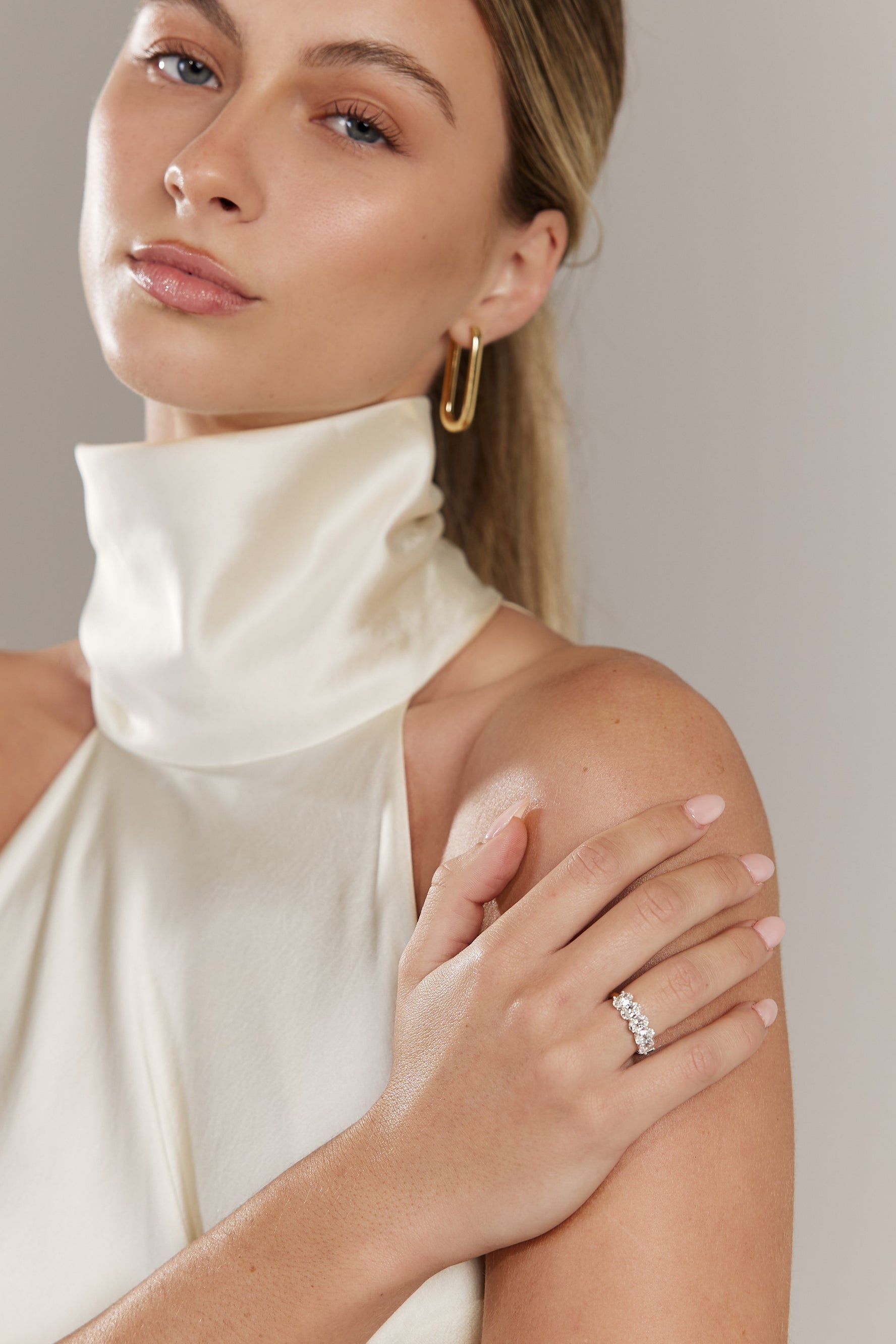 Oval Cut Diamond Eternity Band