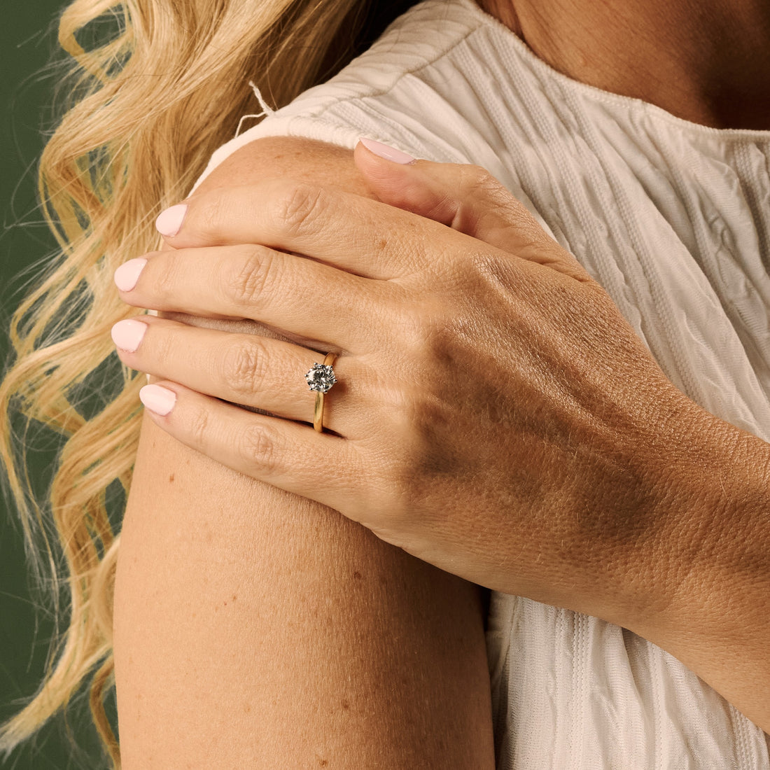 1ct Yellow Gold Diamond Engagement Ring