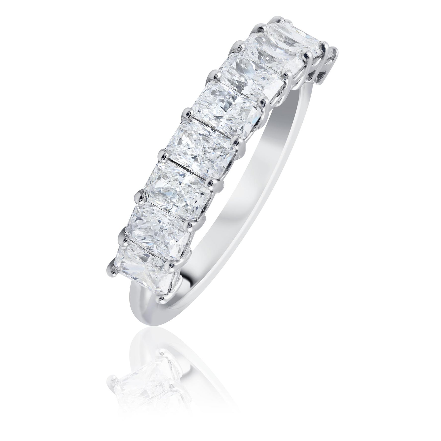 Radiant Cut Diamond Row