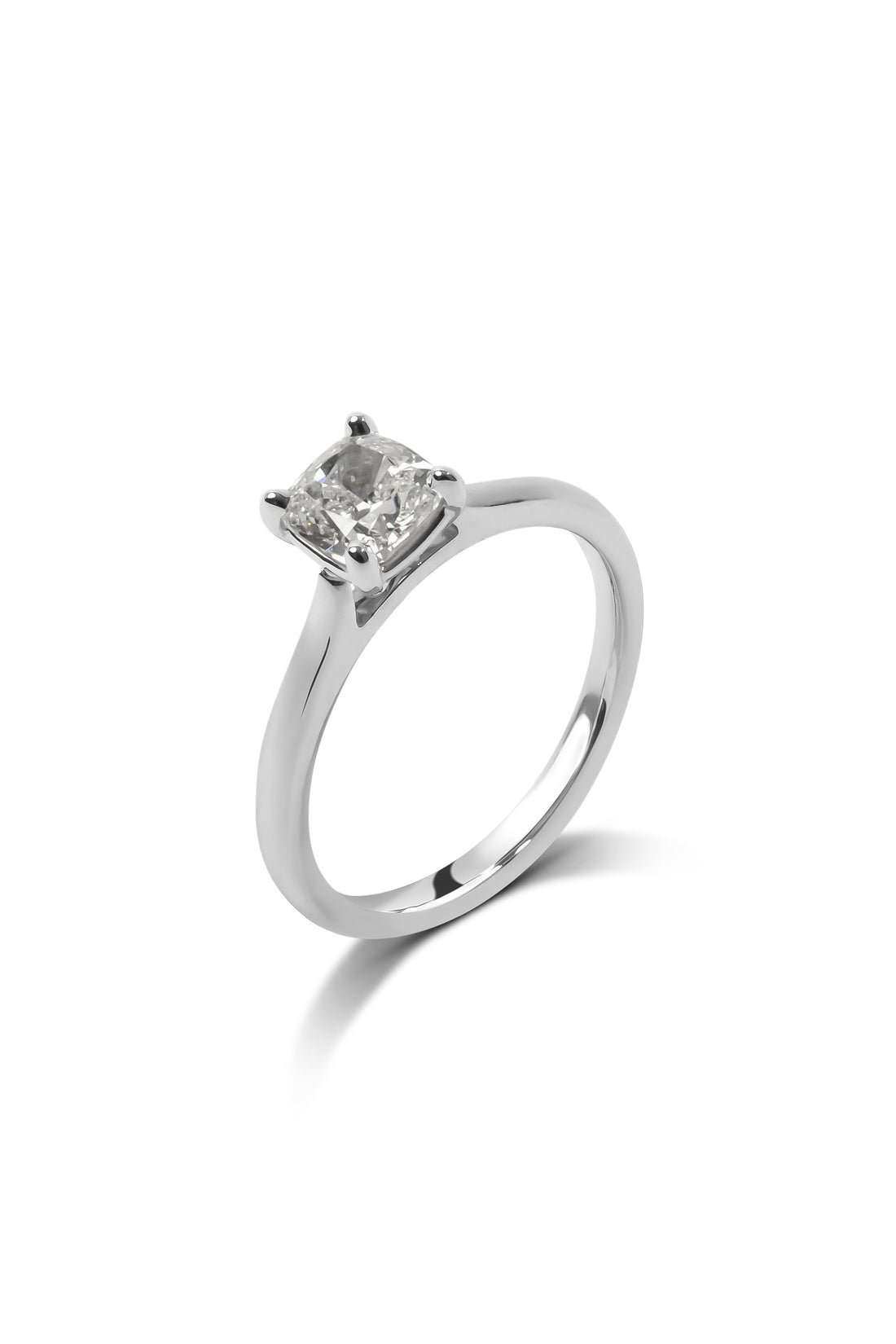 1ct Cushion Cut Diamond Solitaire