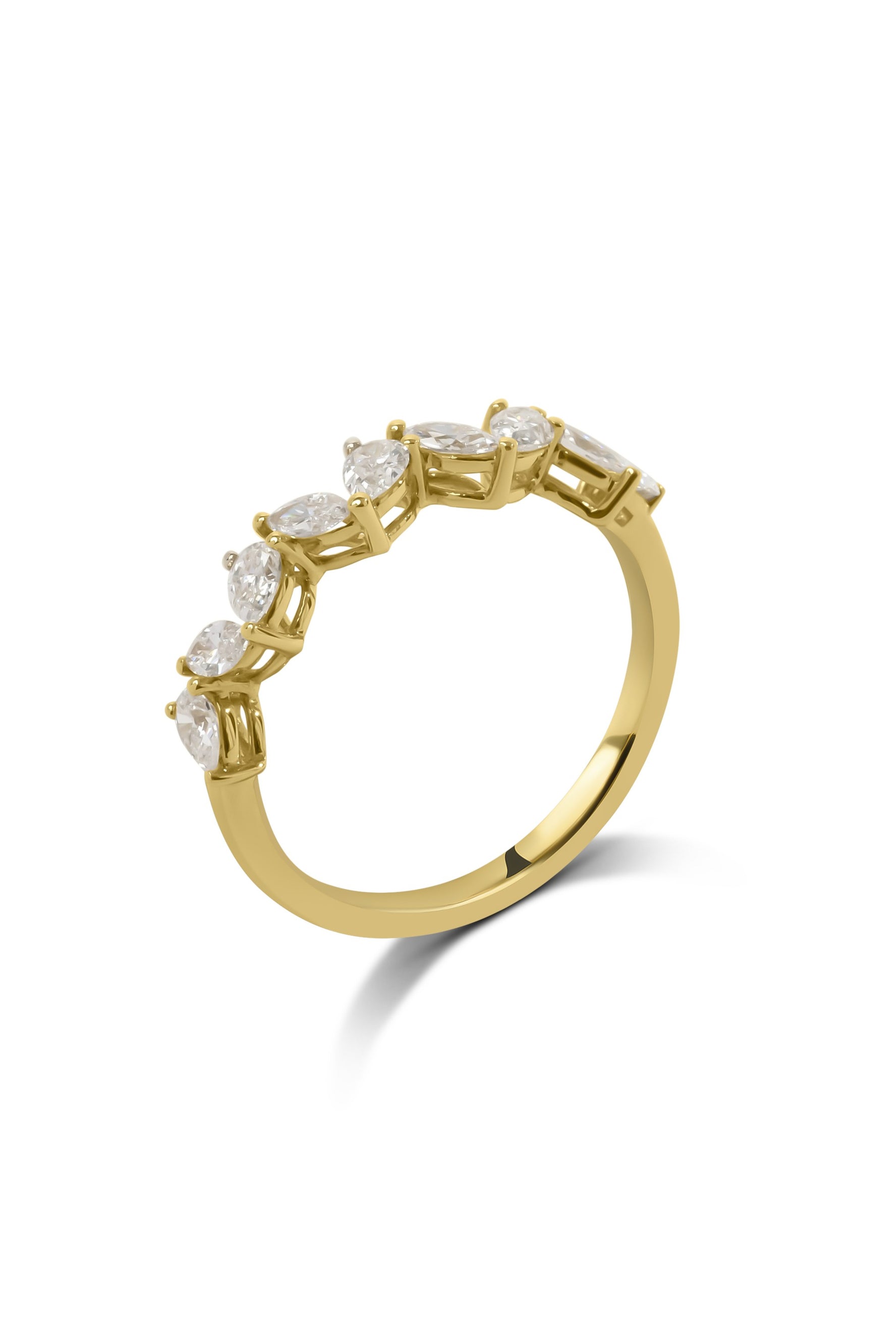Pear Cut and Marquise Cut Diamond Band