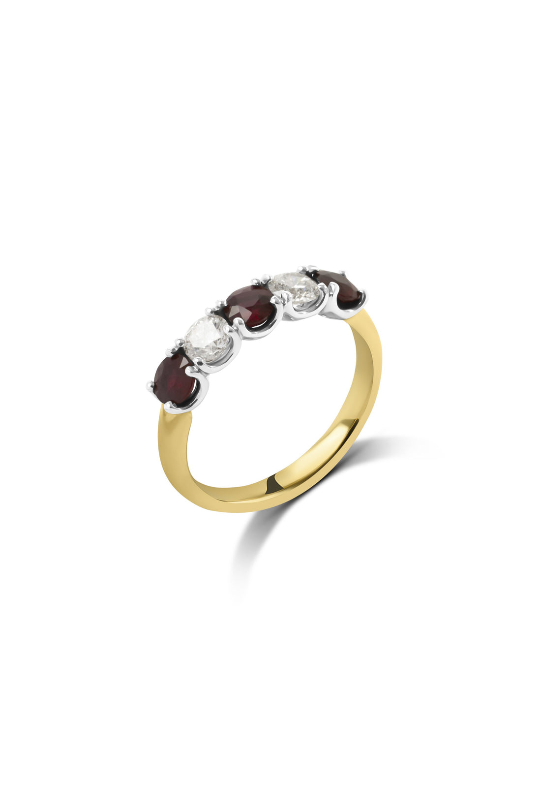 Ruby & Diamond 5 Stone