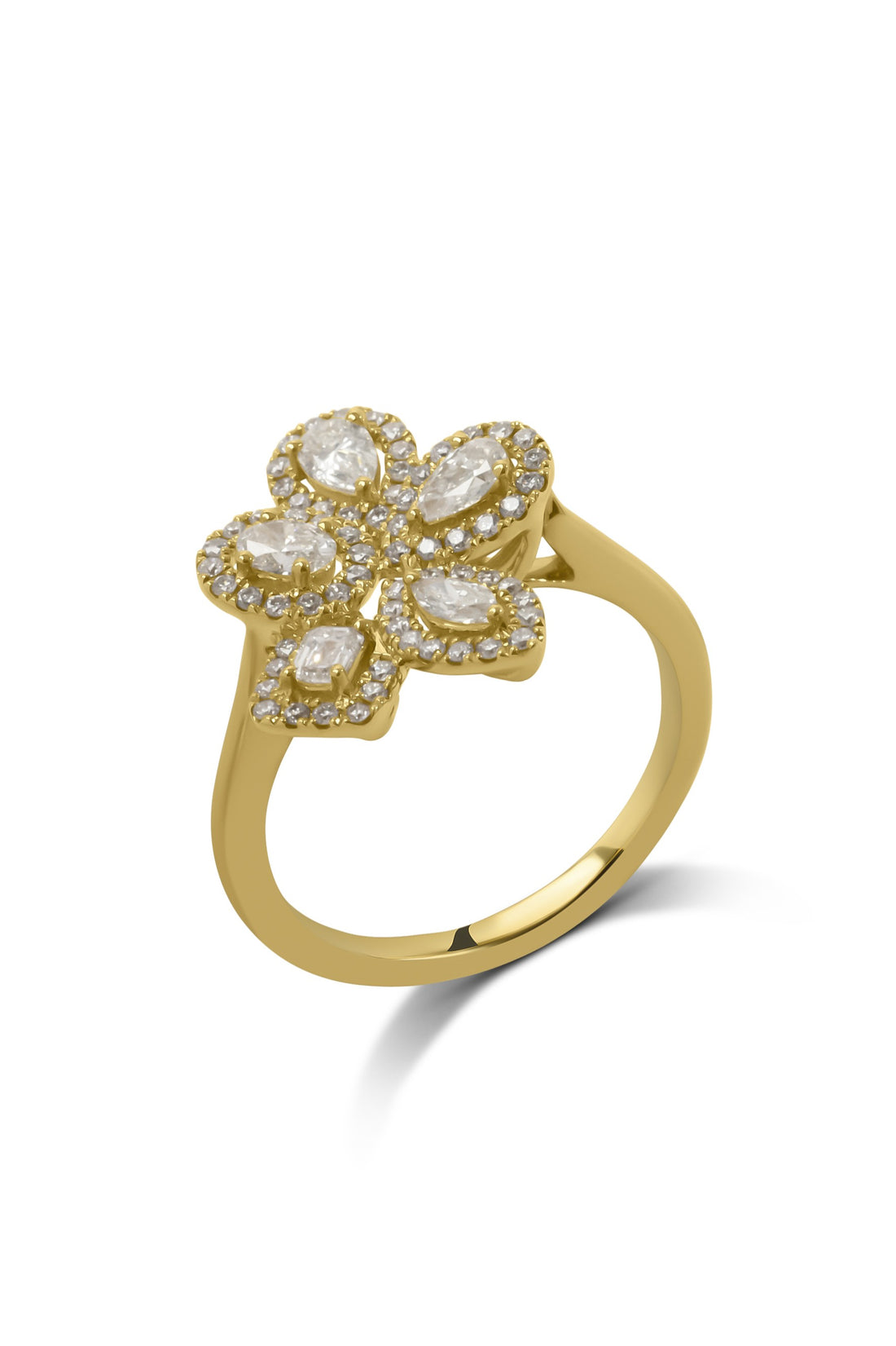 Mixed cut Diamond Cocktail Ring