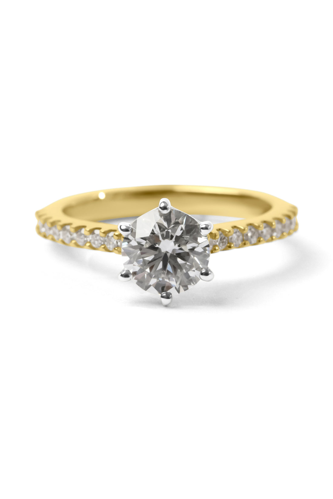 1.30ct Round Brilliant Cut Diamond Engagement Ring
