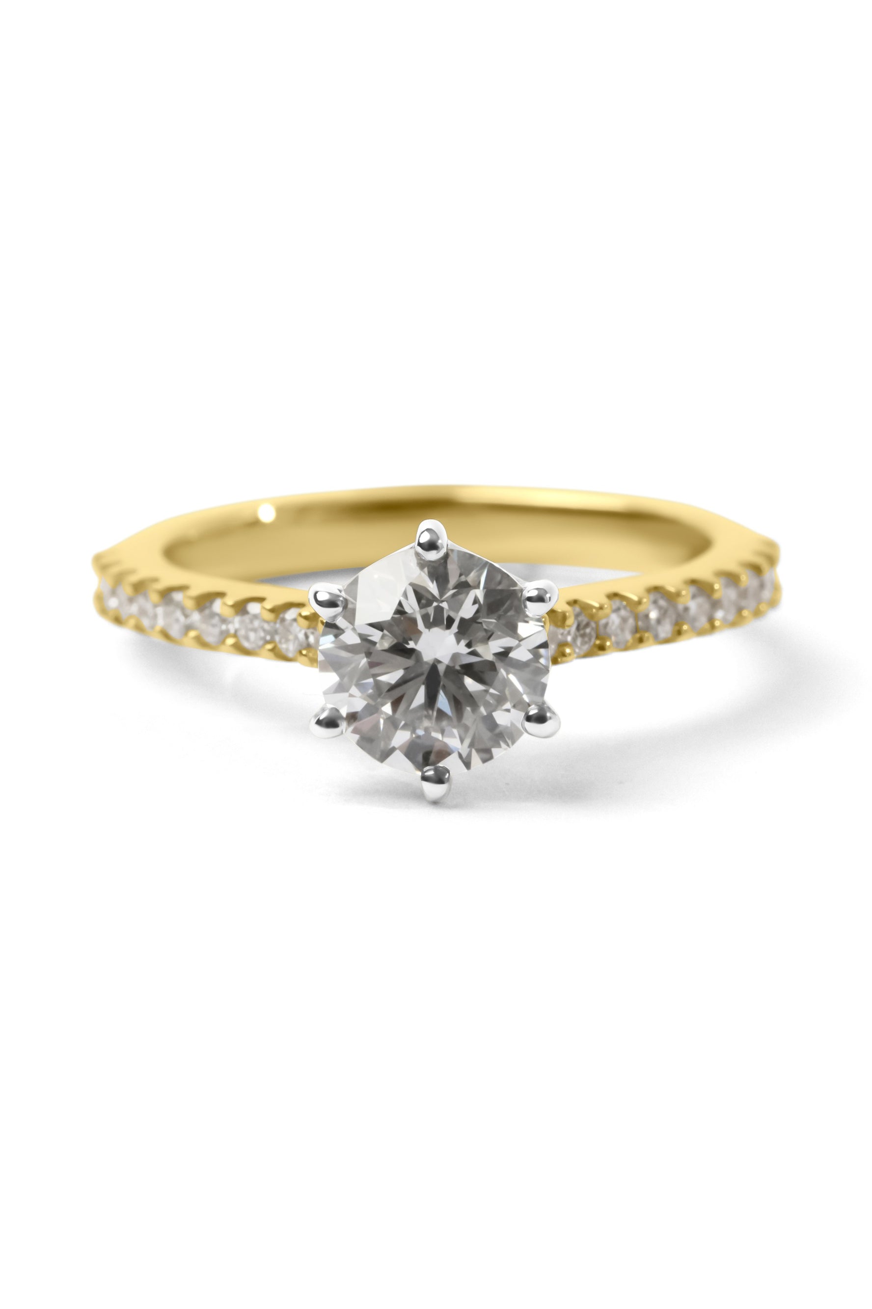 1.30ct Round Brilliant Cut Diamond Engagement Ring