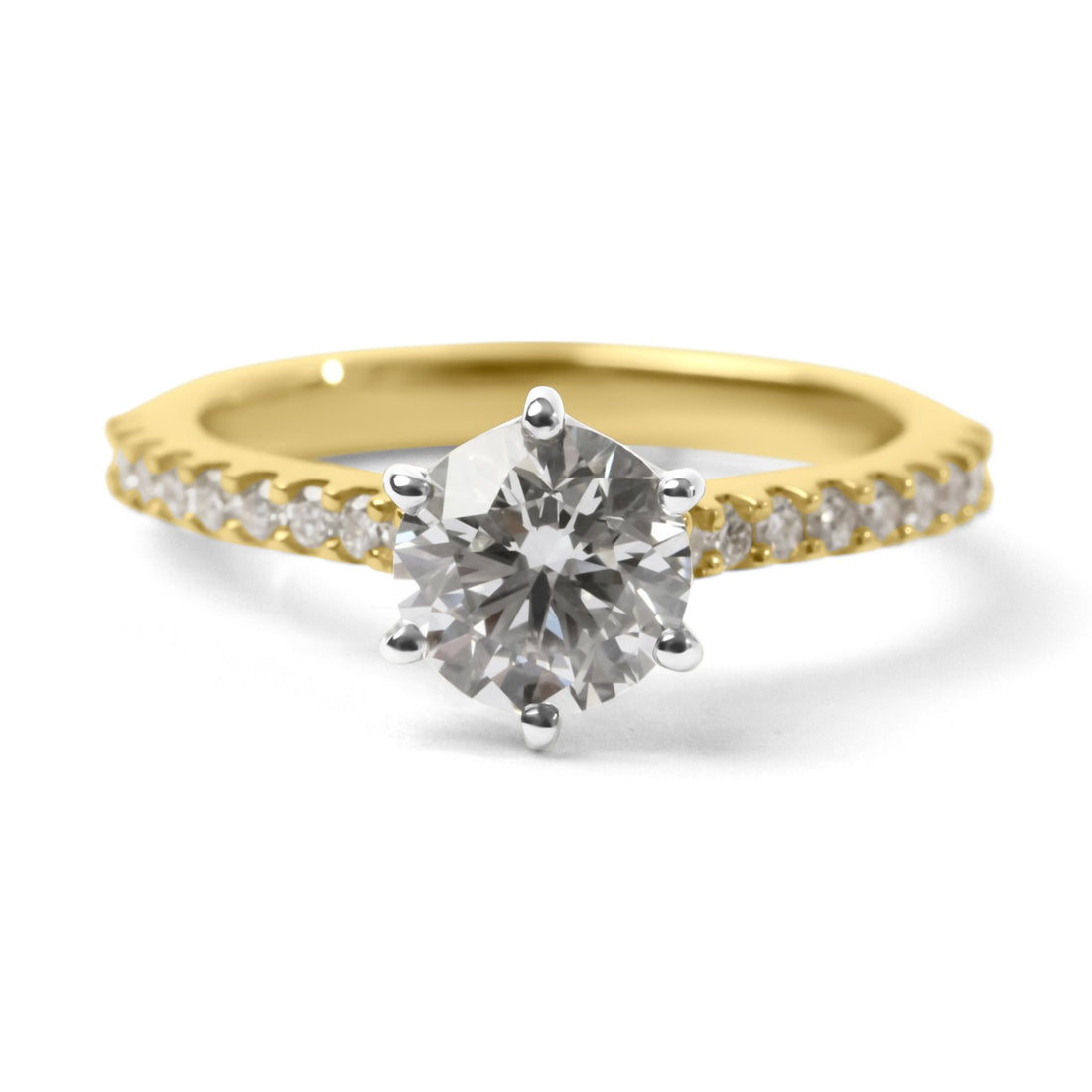 1.30ct Round Brilliant Cut Diamond Engagement Ring