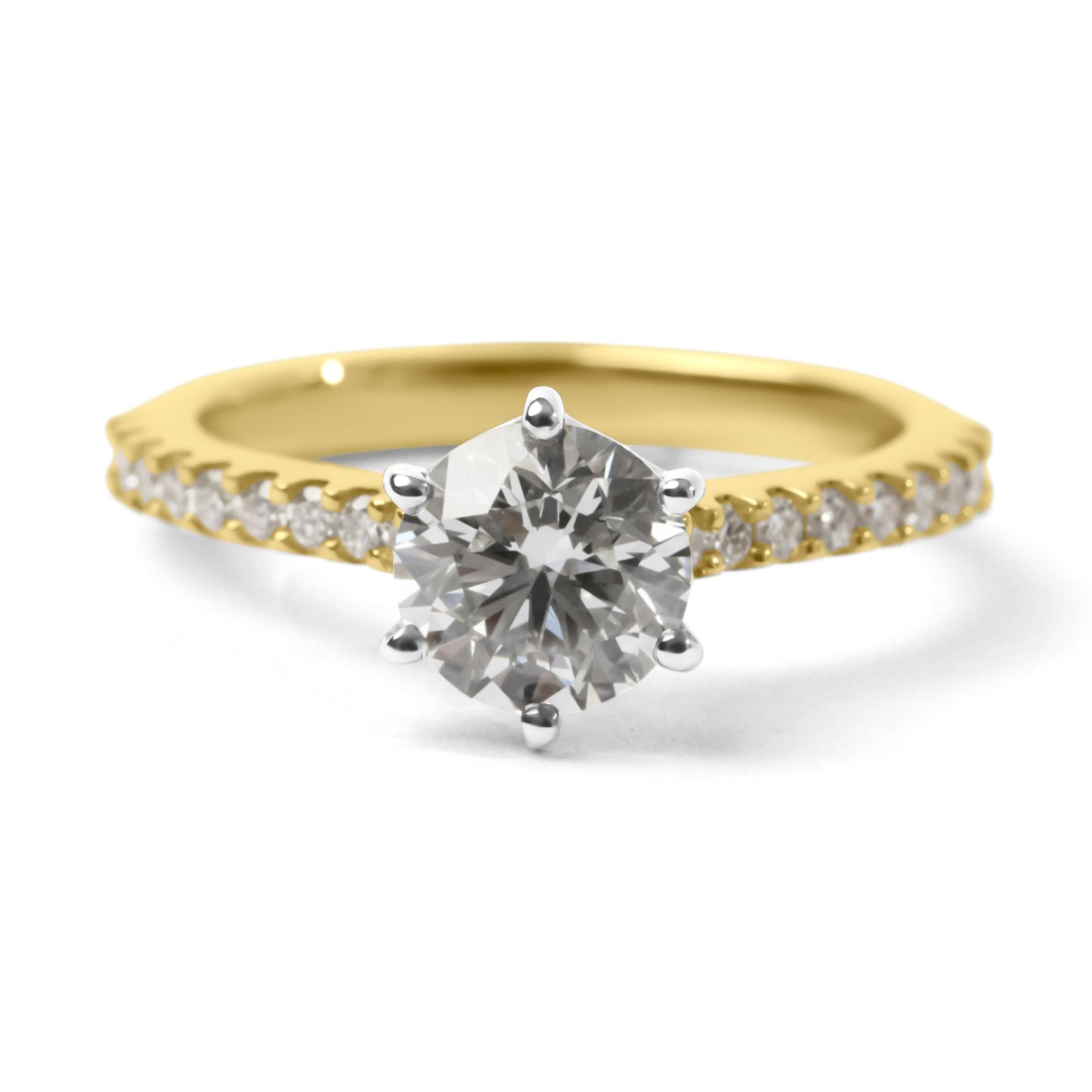 1.30ct Round Brilliant Cut Diamond Engagement Ring