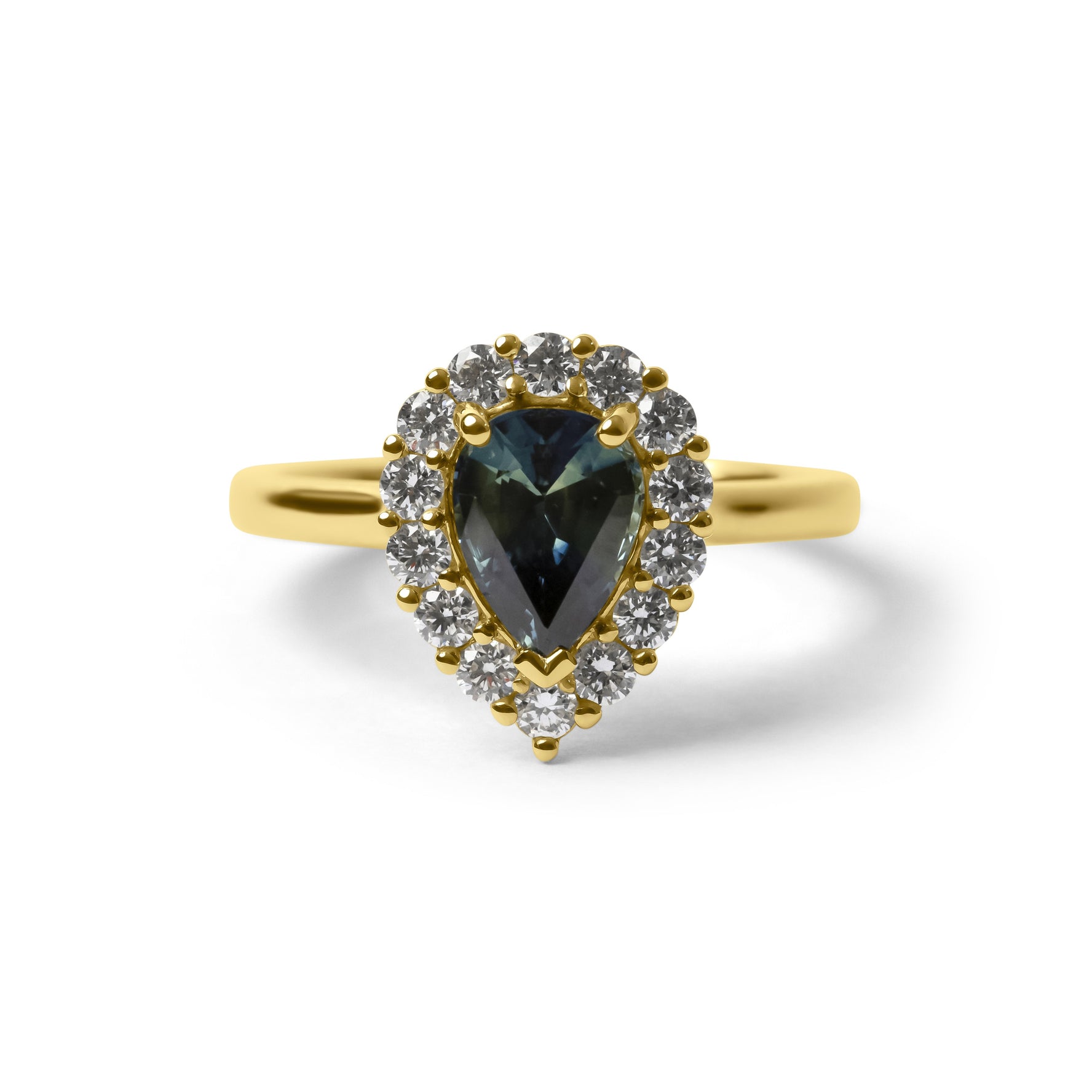 18ct Yellow Gold Australian Parti Sapphire